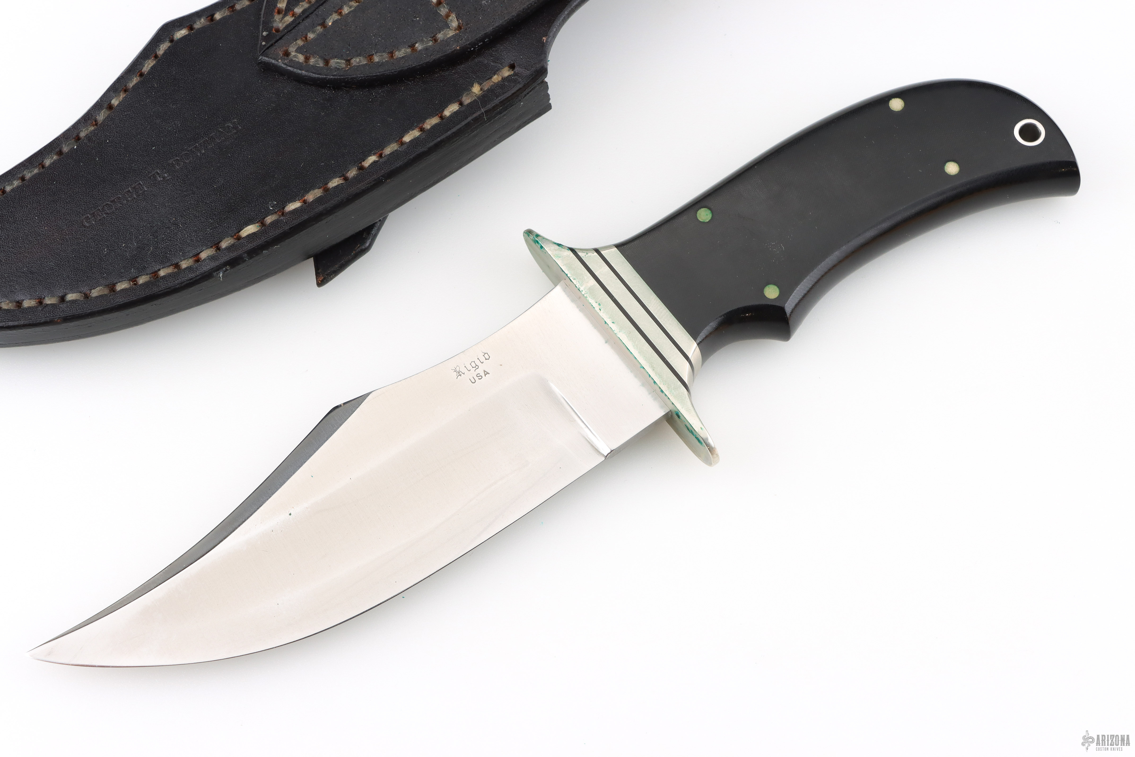 R-19 Razorback w/ Custom Handle by GT Bowman - Arizona Custom Knives