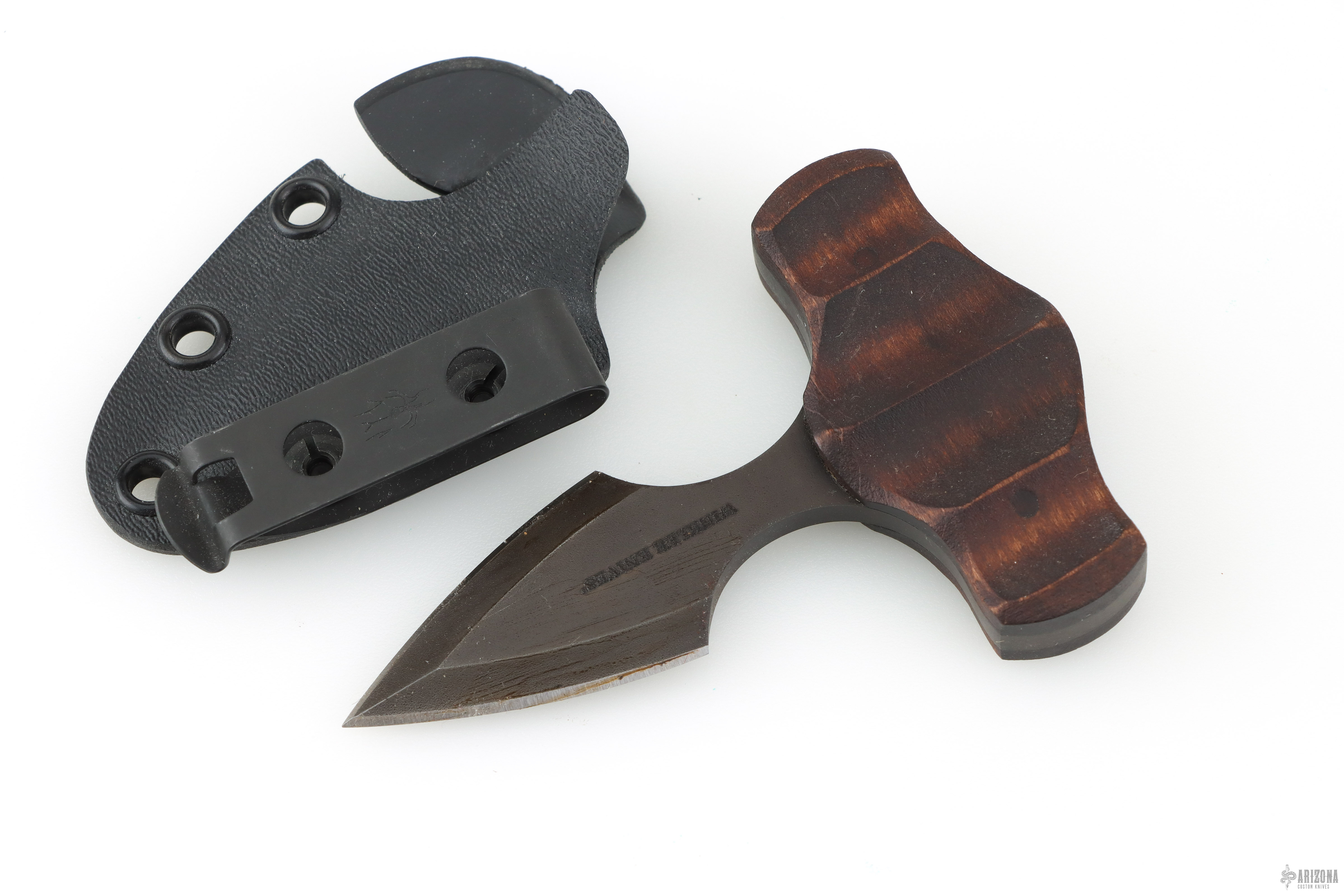 Push Dagger - Sculpted Maple - Arizona Custom Knives