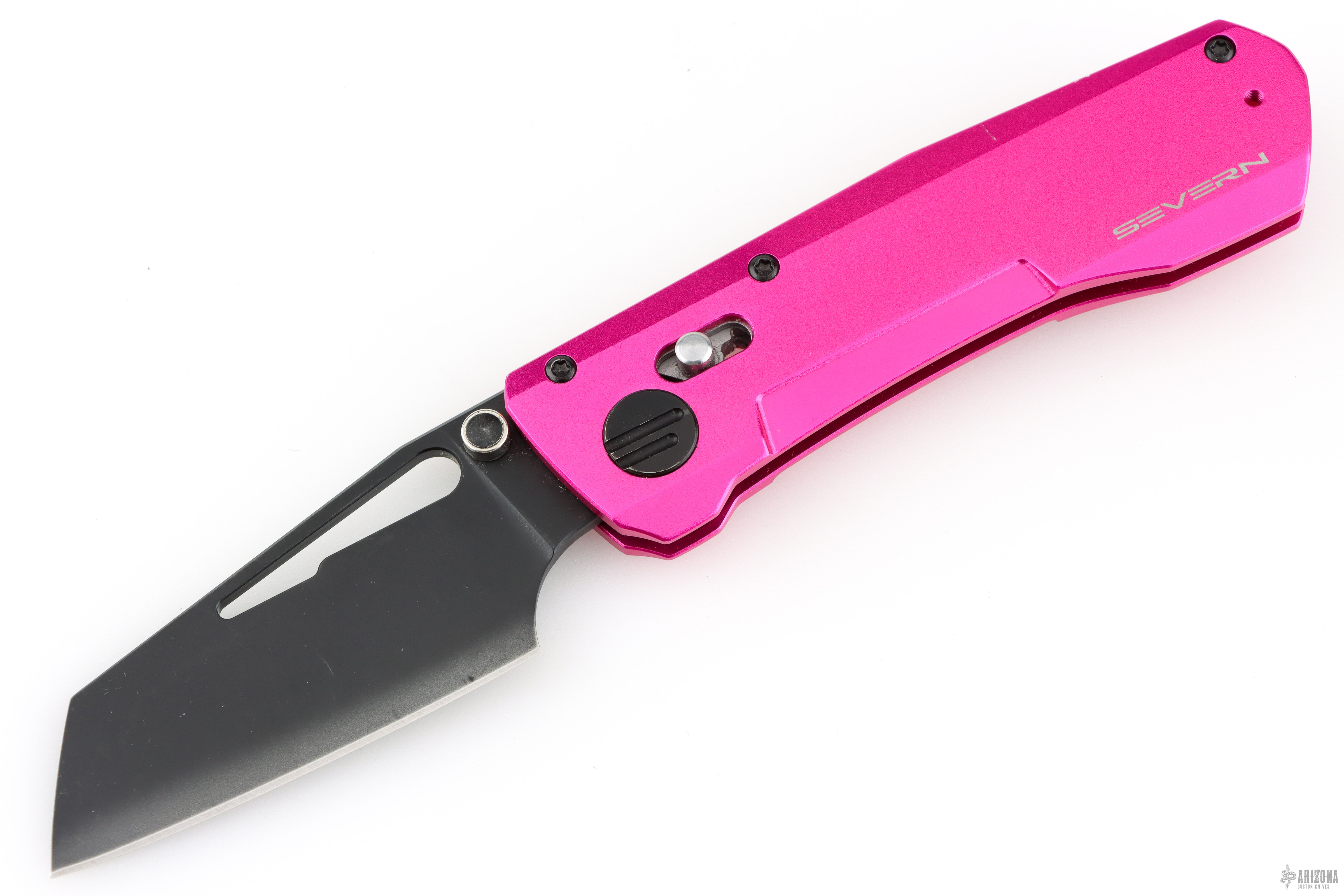 Winterblade Severn - Pink 7075 Aluminum, Black PVD M390 Blade