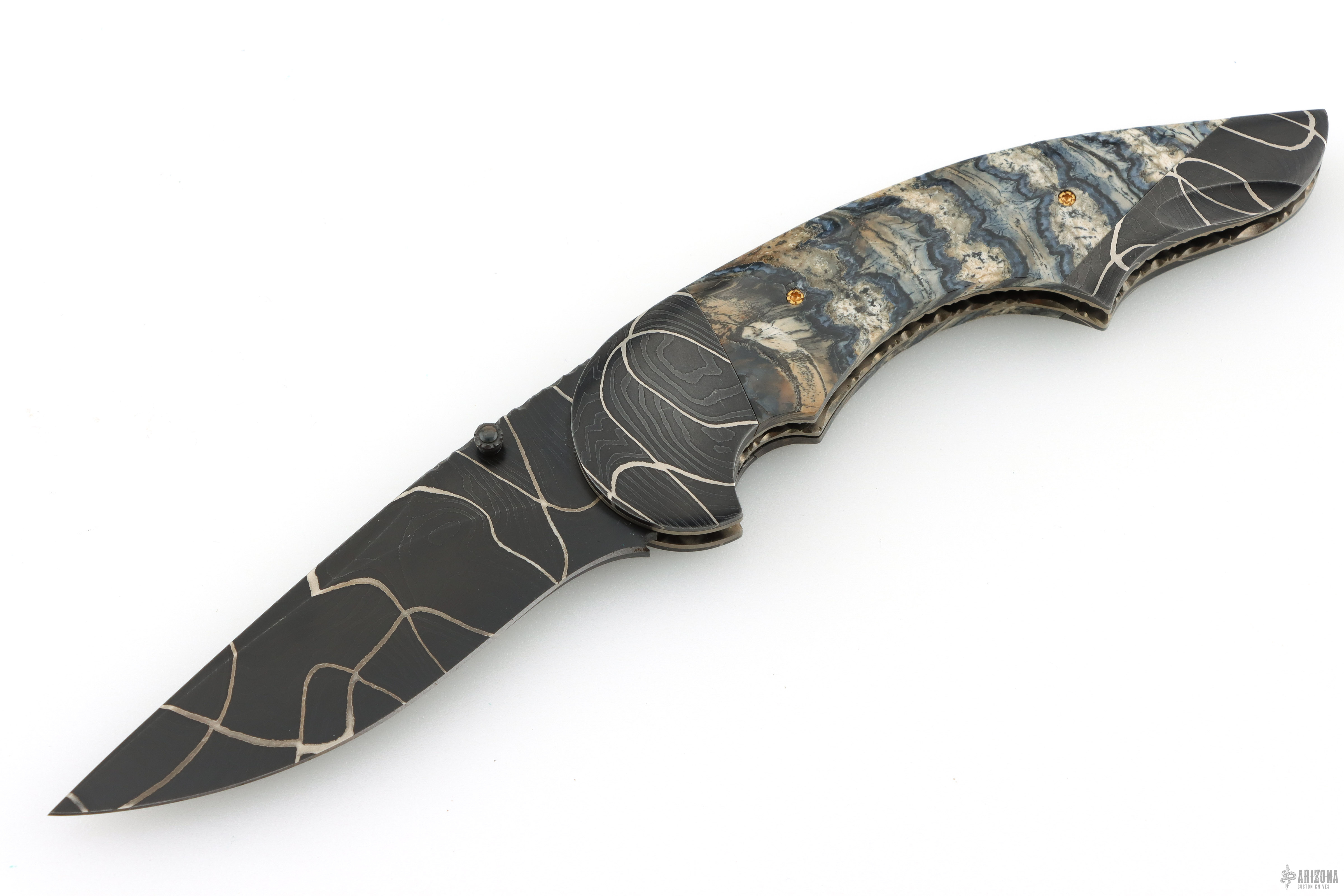 Advisor - Damascus & Mammoth Tooth - Arizona Custom Knives