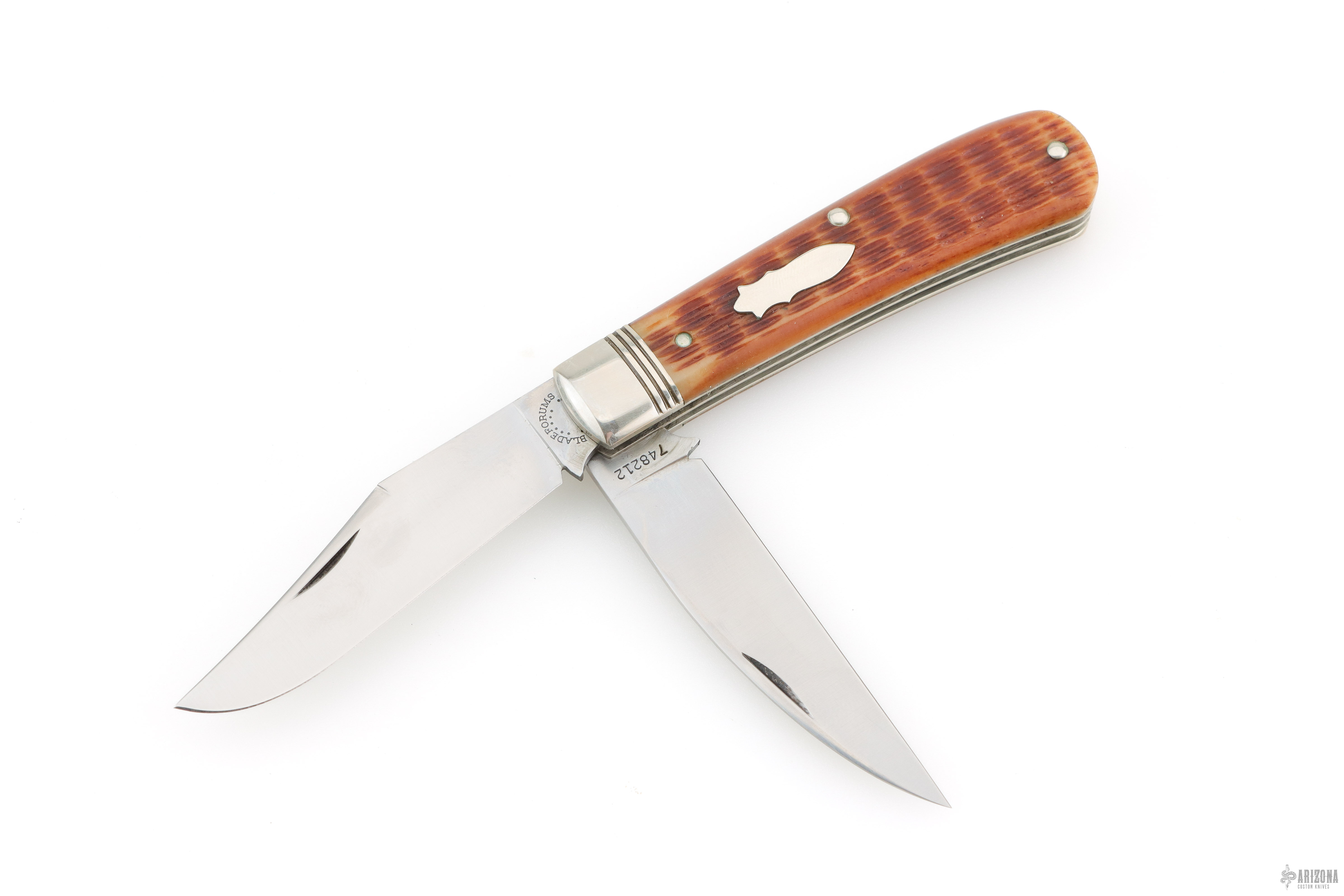 748212 Jigged Bone 2-Blade Trapper BladeForums 2012 - Arizona