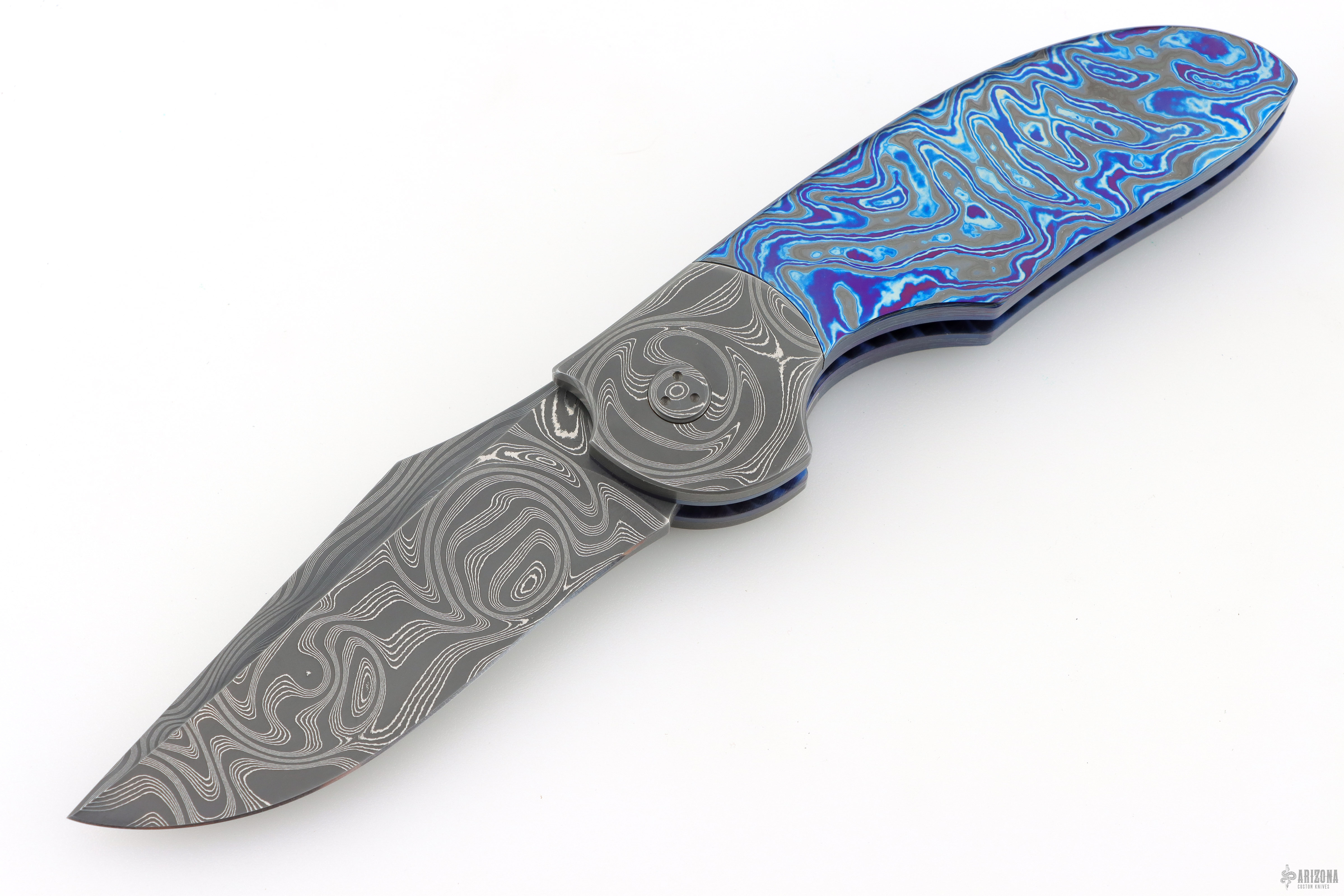 Non-Flipper Flipper - Black Hole Damascus and Black Timascus