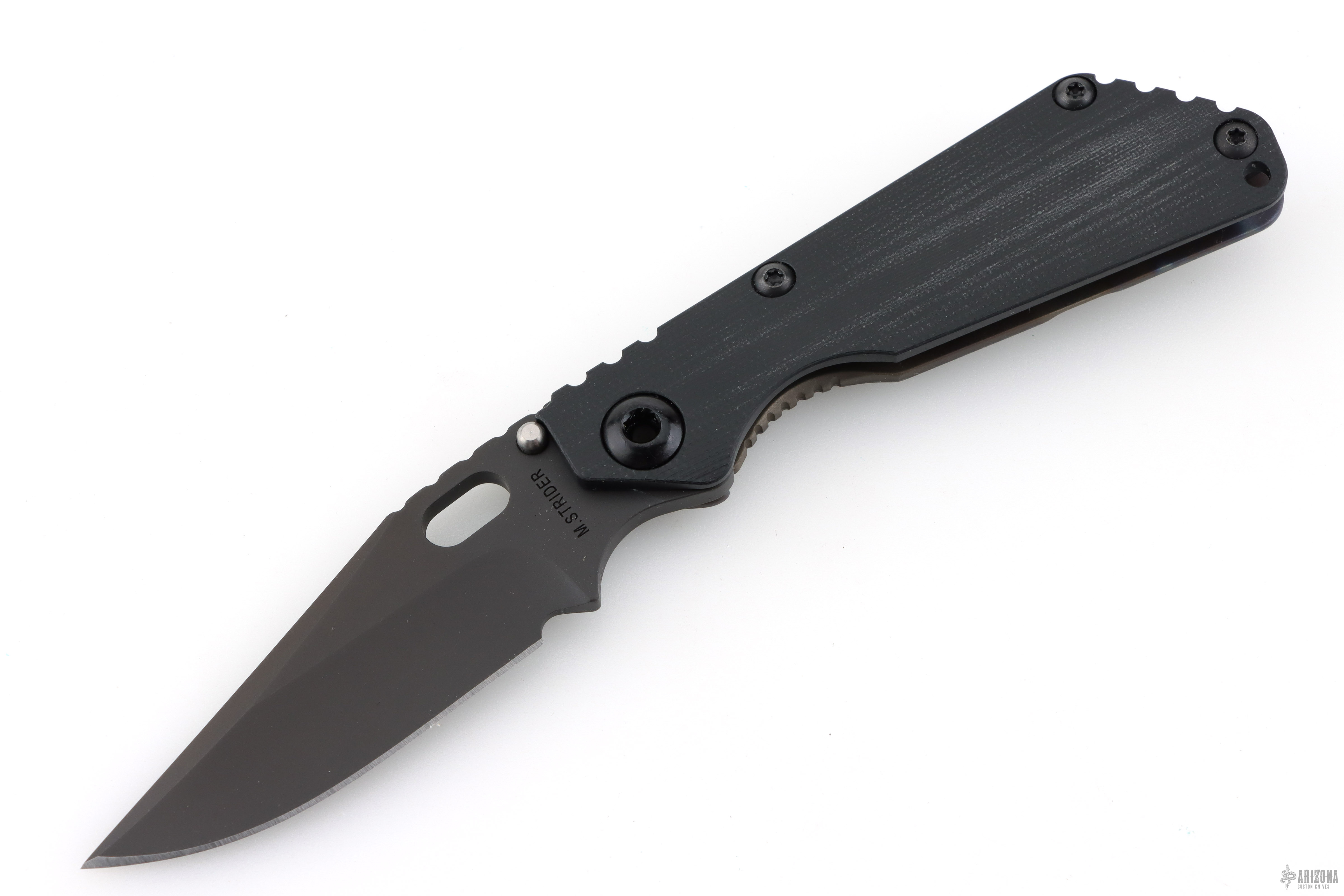 STRIDER ブラック 【美品】 Strider SnG CC Bowie Black G10 - PD1 - Arizona Custom Knives