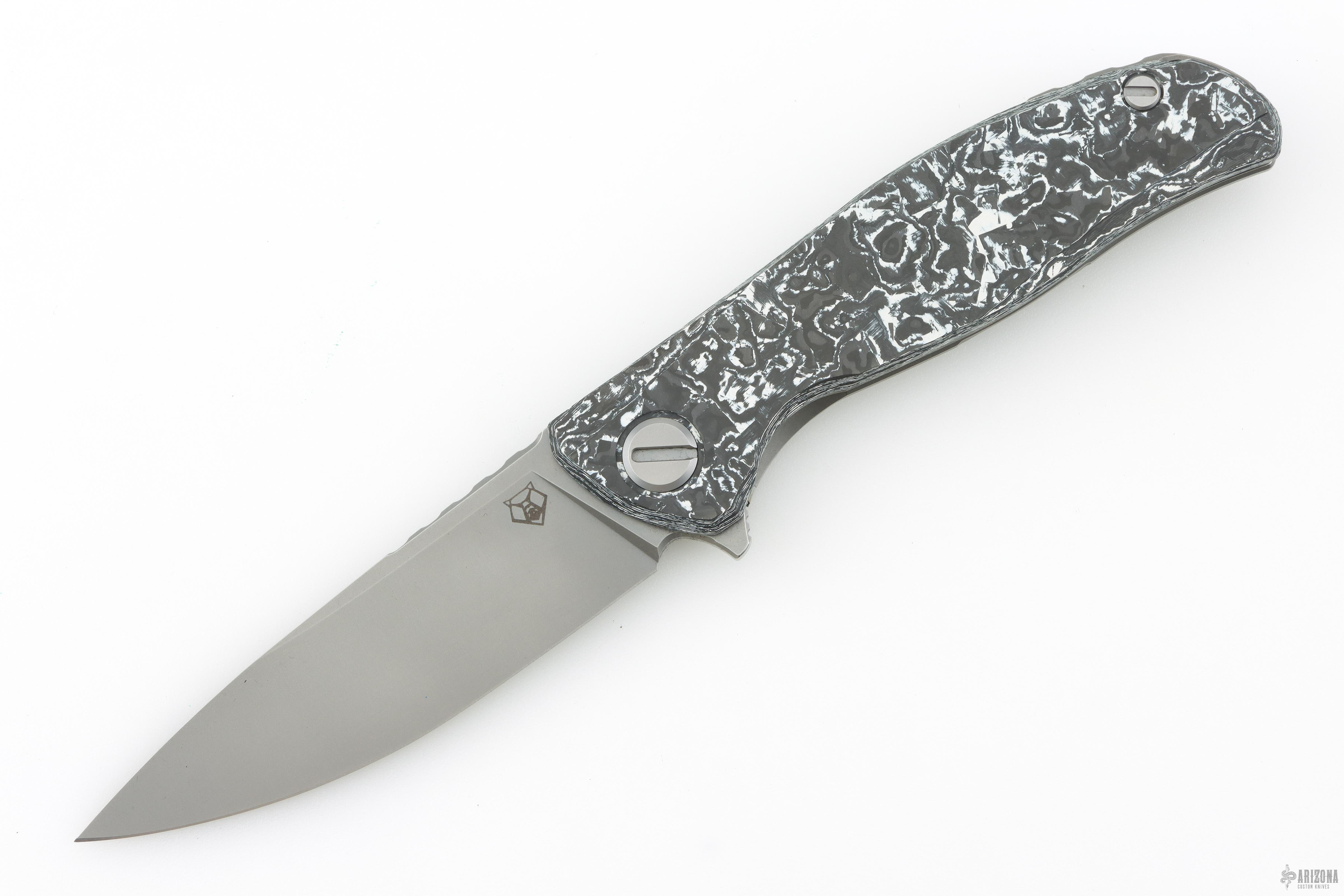 シンイチロウアラカワ　Girini Carbon Hati Gen3 - White Techno Carbo - Arizona Custom Knives