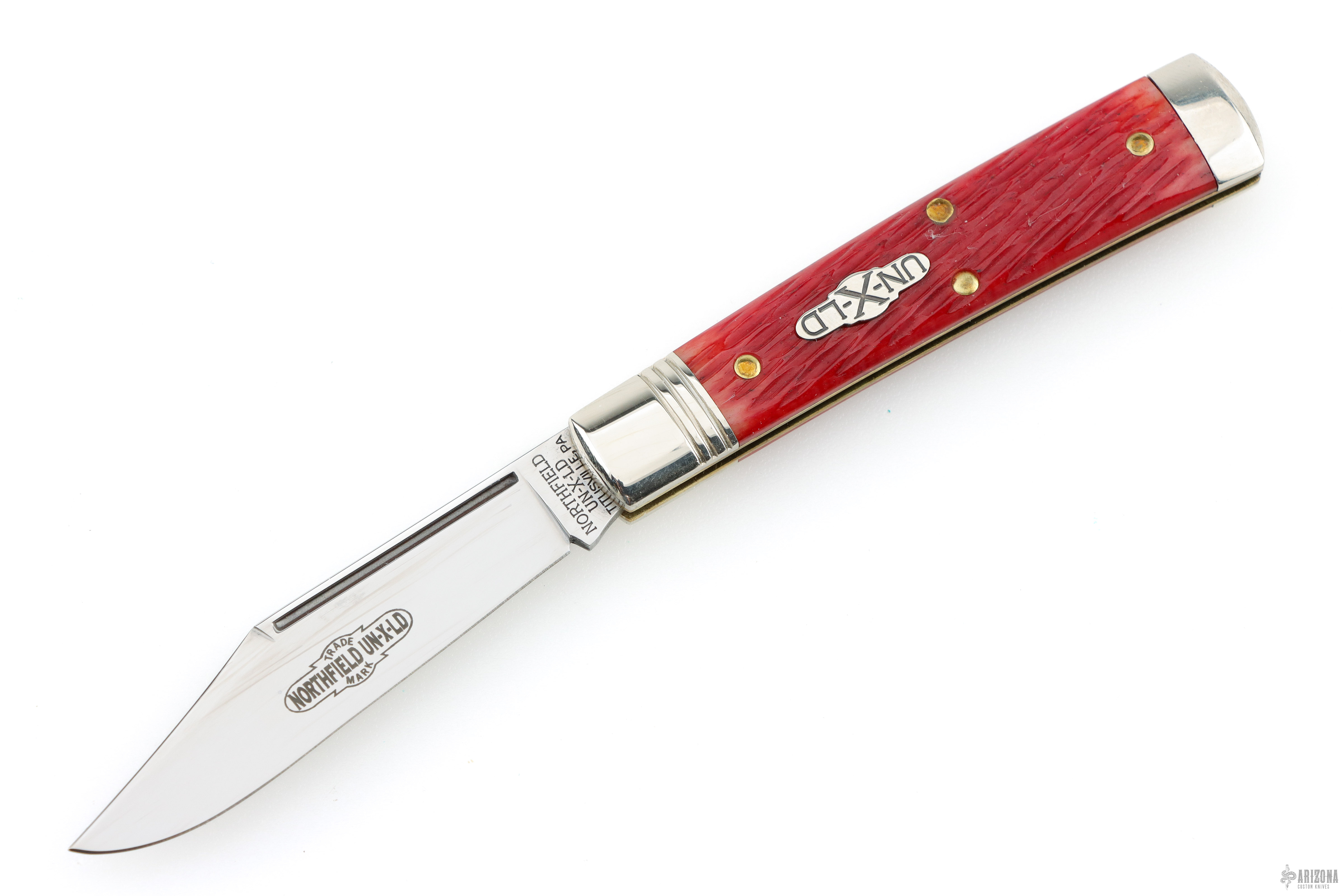 レッドスナイパーTG240g フリースライドTG 220g 941121 Northfield Slipjoint - Garnet Jigged Bone - Arizona Custom