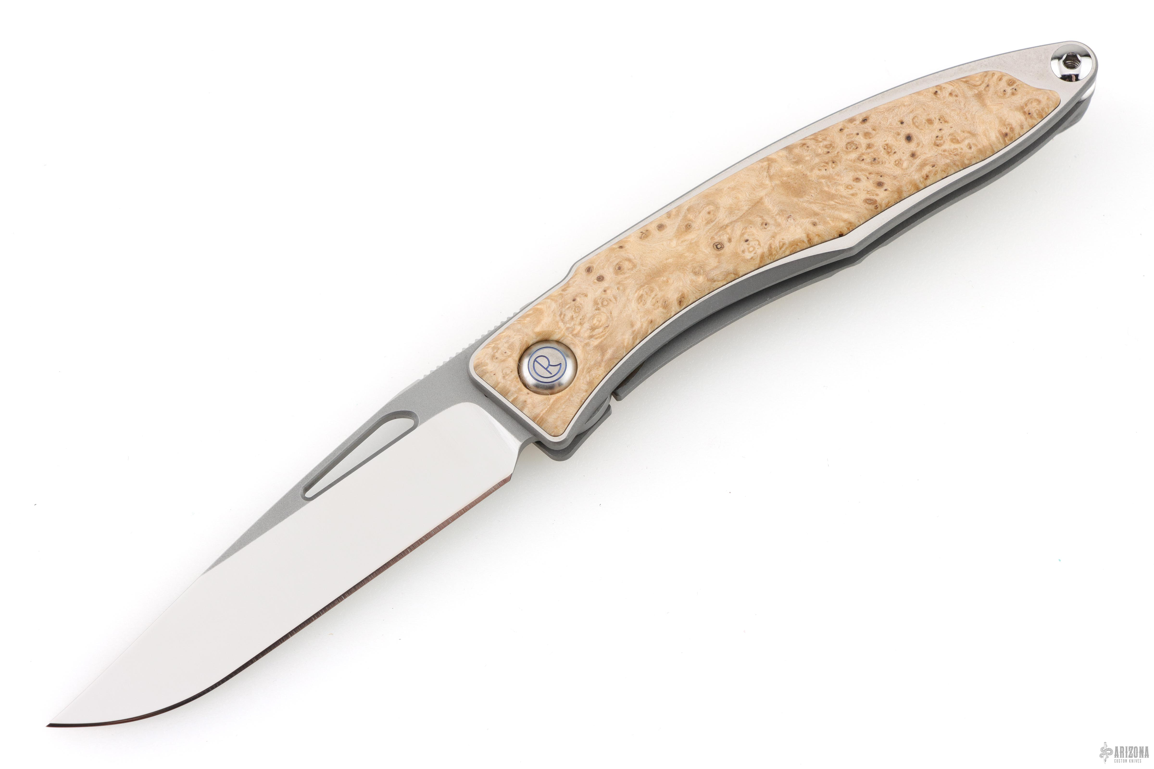 Mnandi - Box Elder Burl - MagnaCut - Arizona Custom Knives