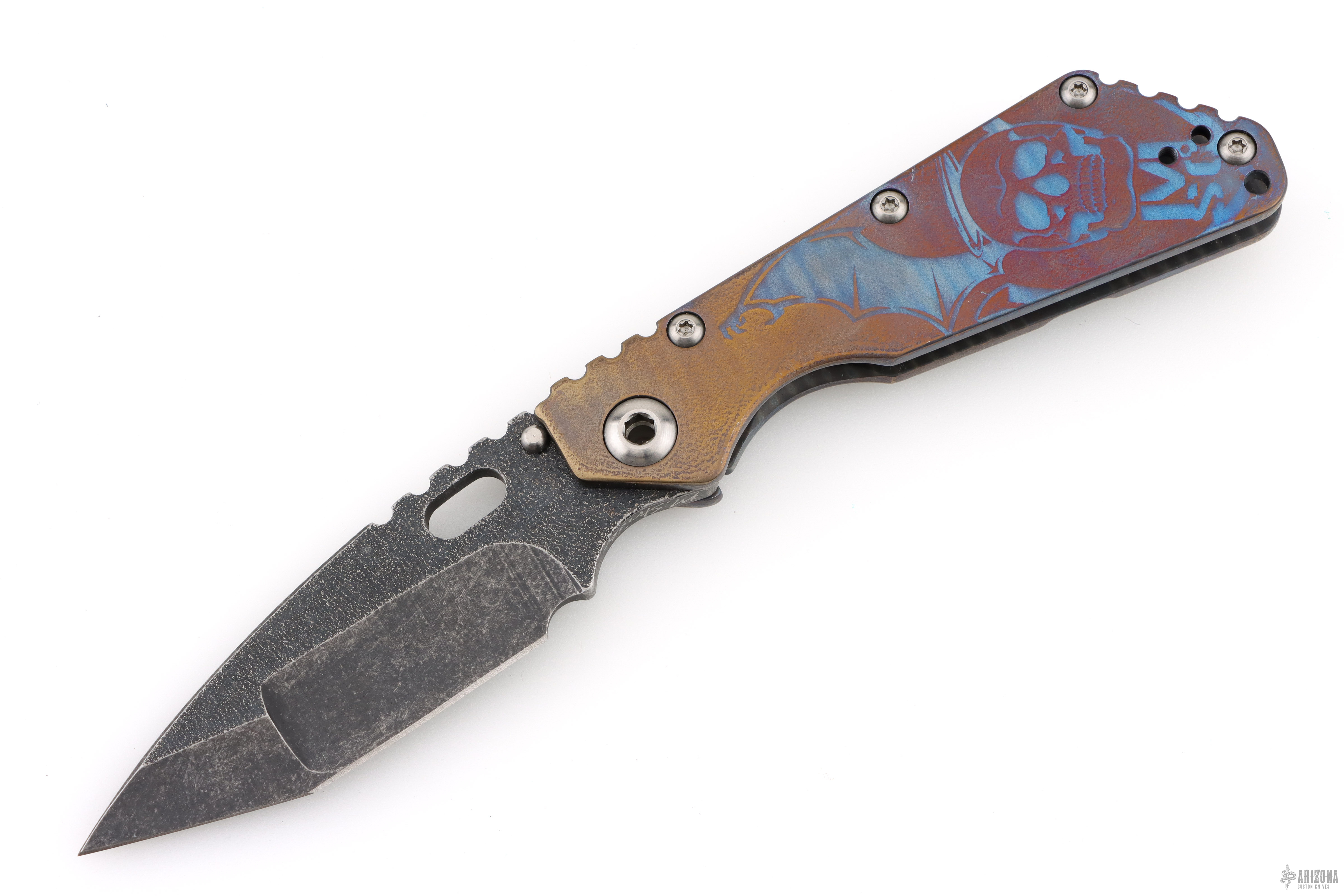 リリパット476☆B2 Class  Sovereign MSC SMF - Nightmare Grind Full Ti Batwing - Arizona Custom Knives