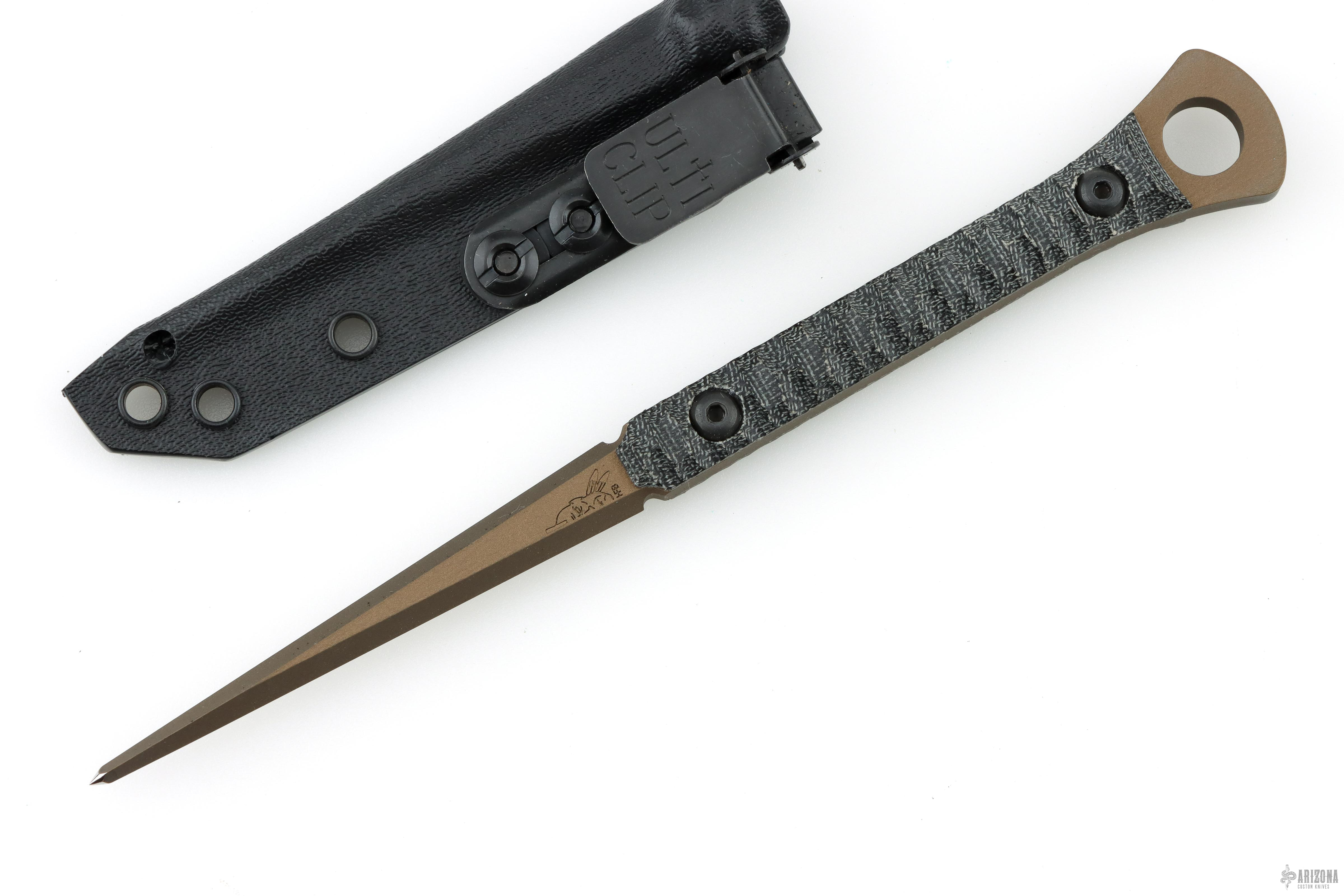 Cardiac Spike - Bronze - Arizona Custom Knives