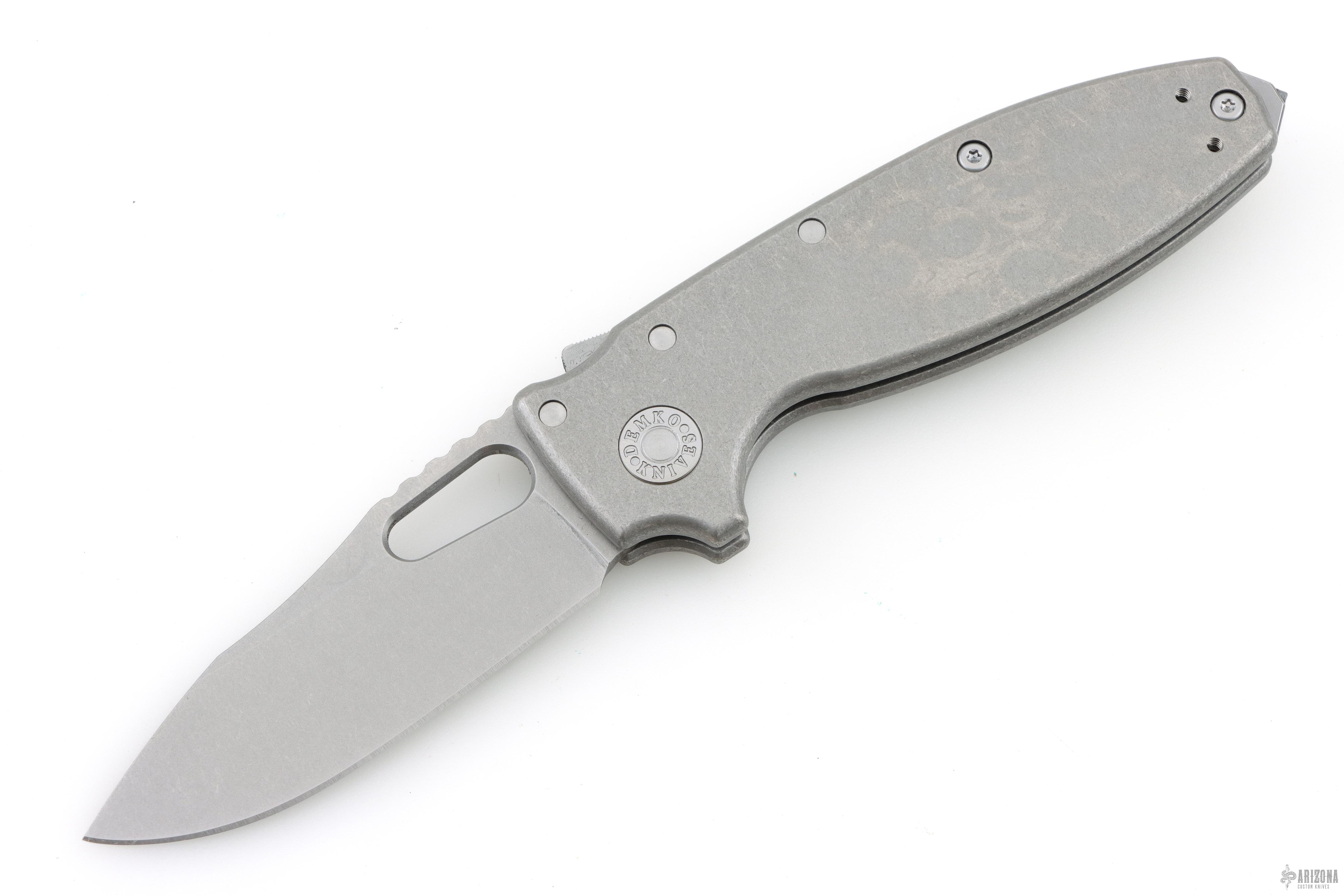 Anna Matuozzo ダブルカフスボタン　グレー 39 Shark-A-Tac™ MagnaCut - Smooth Titanium Spike - Arizona Custom Knives