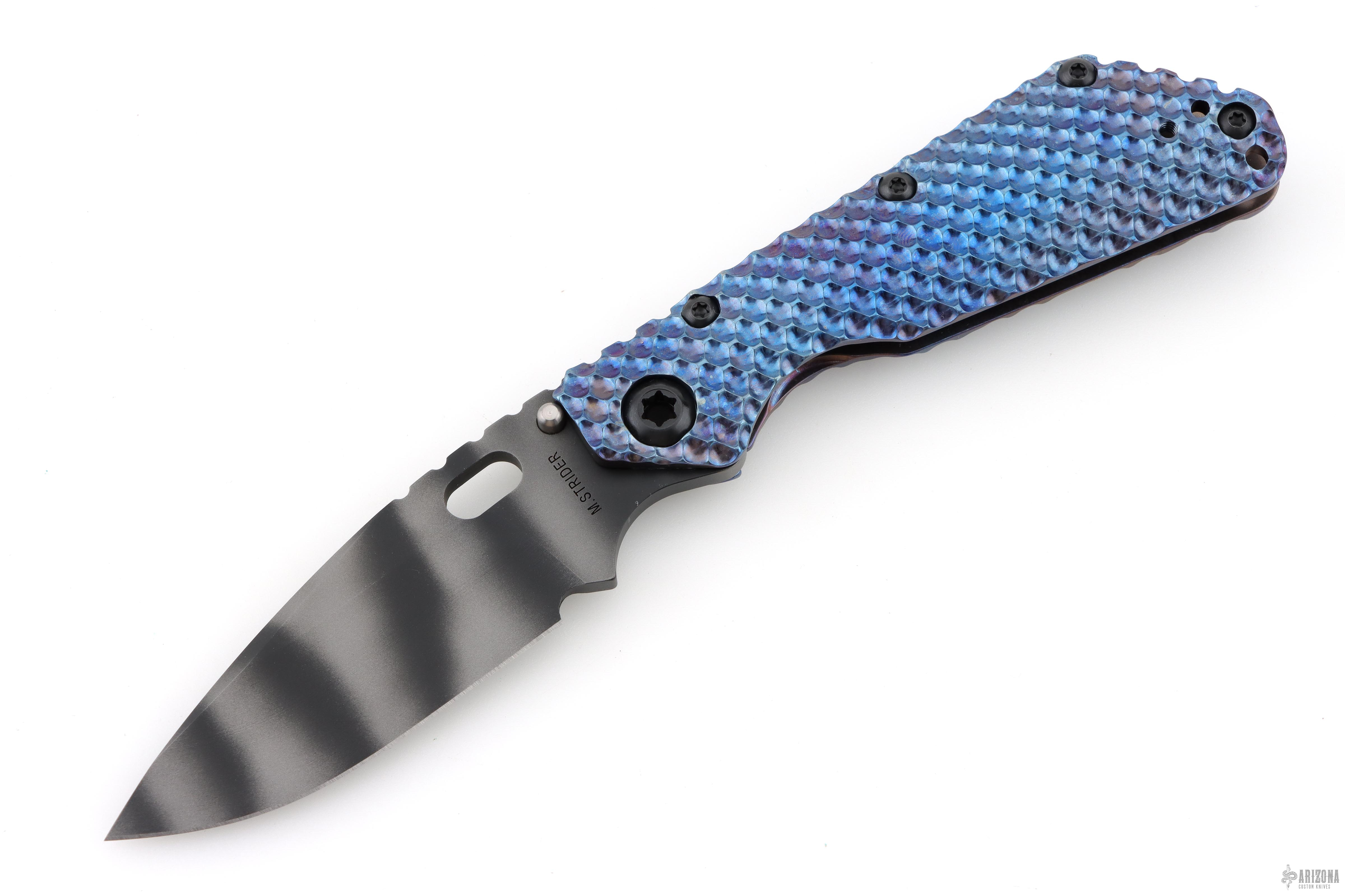 ネイティブアメリカンスタイル　ハットマイン　ブルーダイヤモンド　ハンドメイド作品 MS SMF DGG - Full Ti Magnacut - HC Tiger Stripe - Arizona Custom