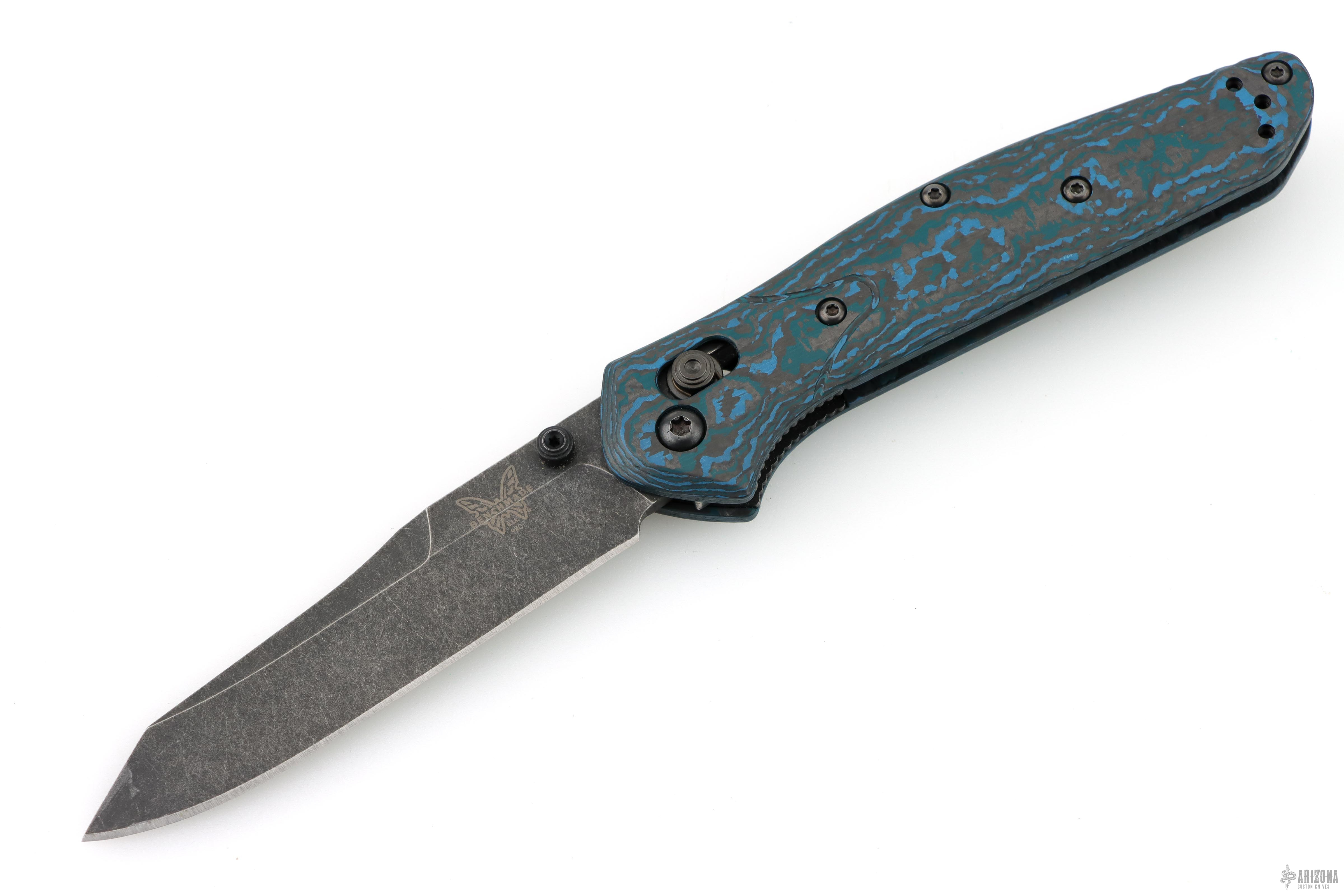 NOBBKZ様オーダー 940BK-2404 940 Osborne AXIS Lock Knife Arctic Storm Fatcarbon