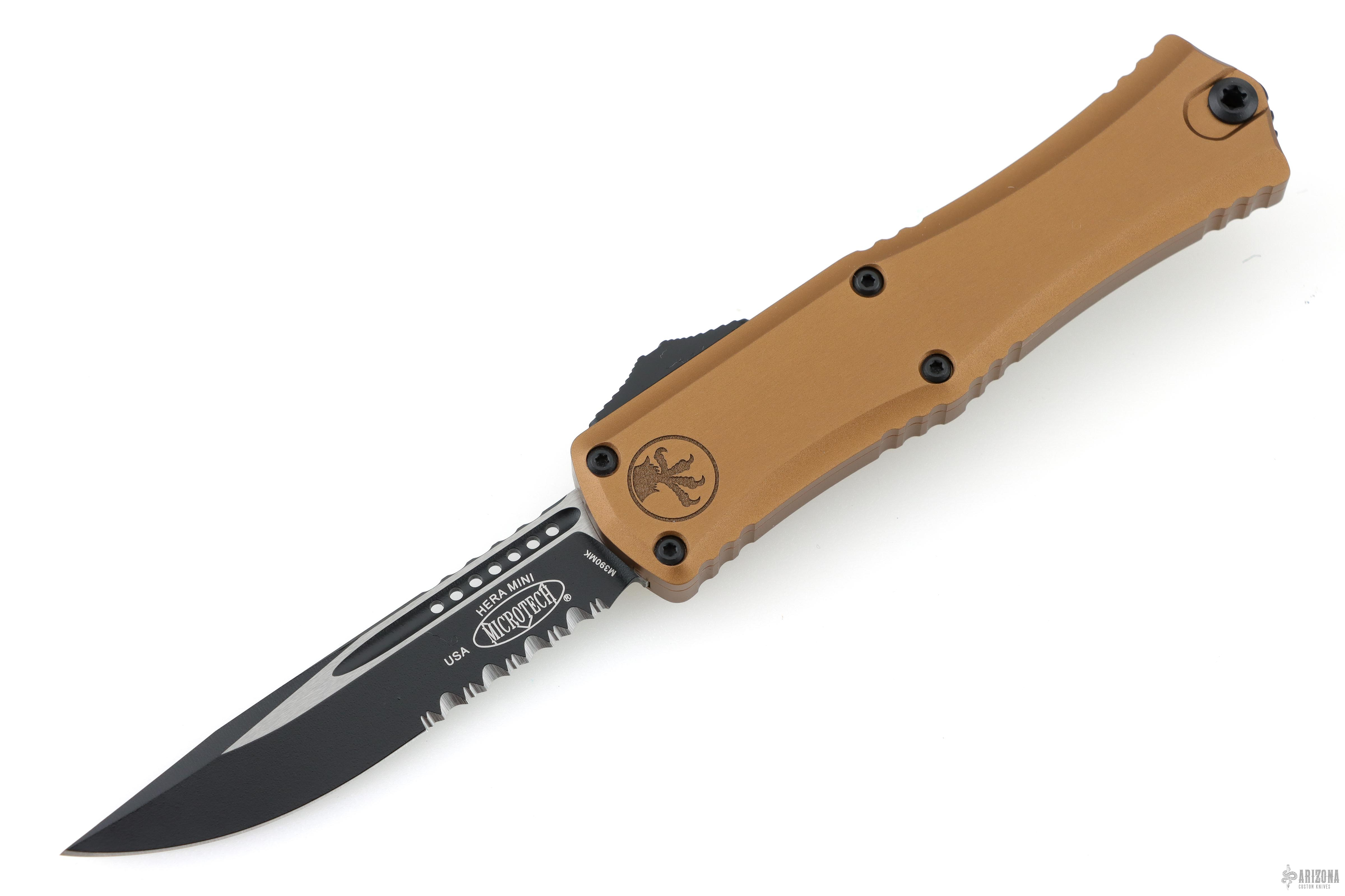 1703M-2 Hera II Mini S/E Tan Partial Serrated - Grenade - Arizona