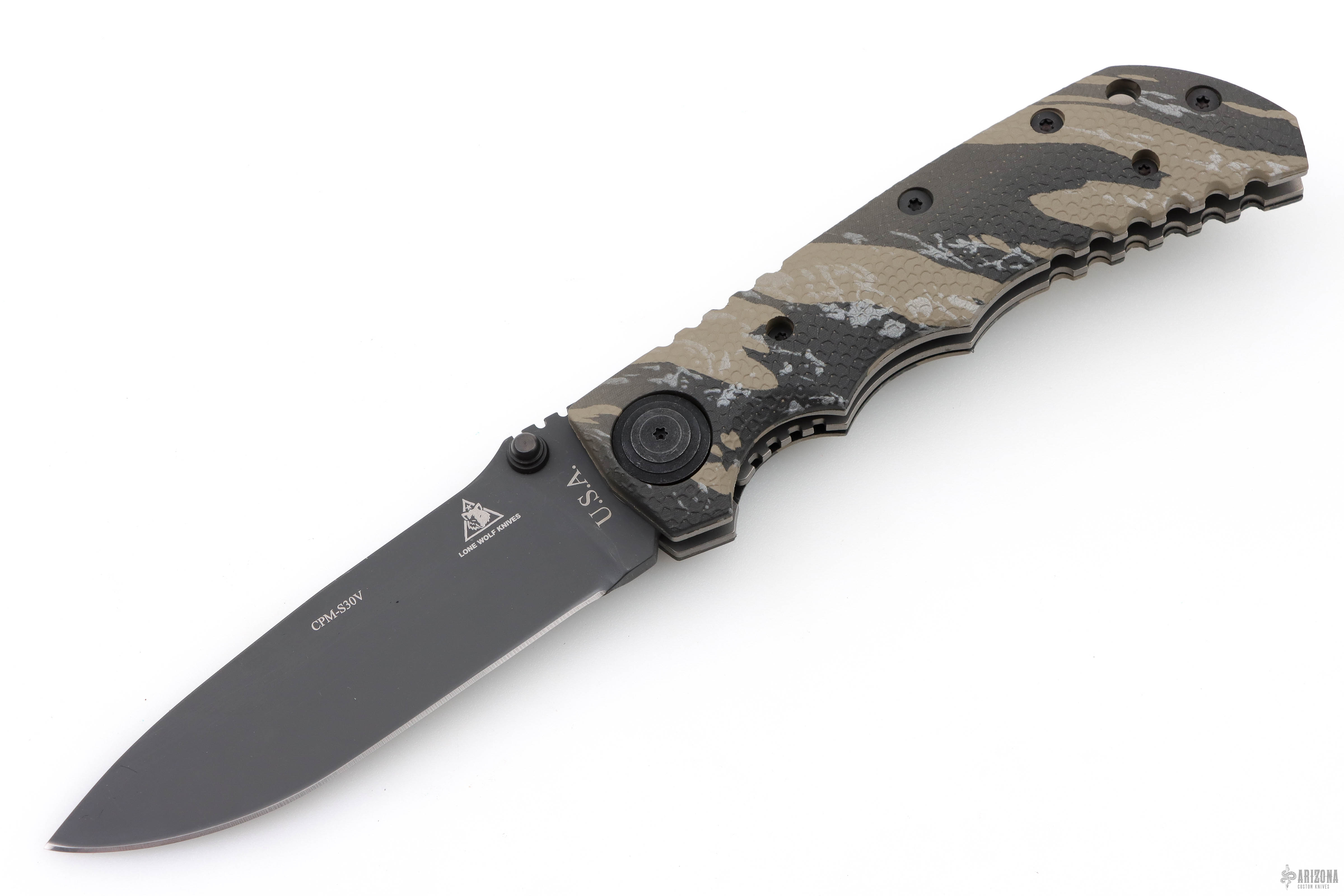 LC14840 Harsey Ranger Desert Camo - Arizona Custom Knives