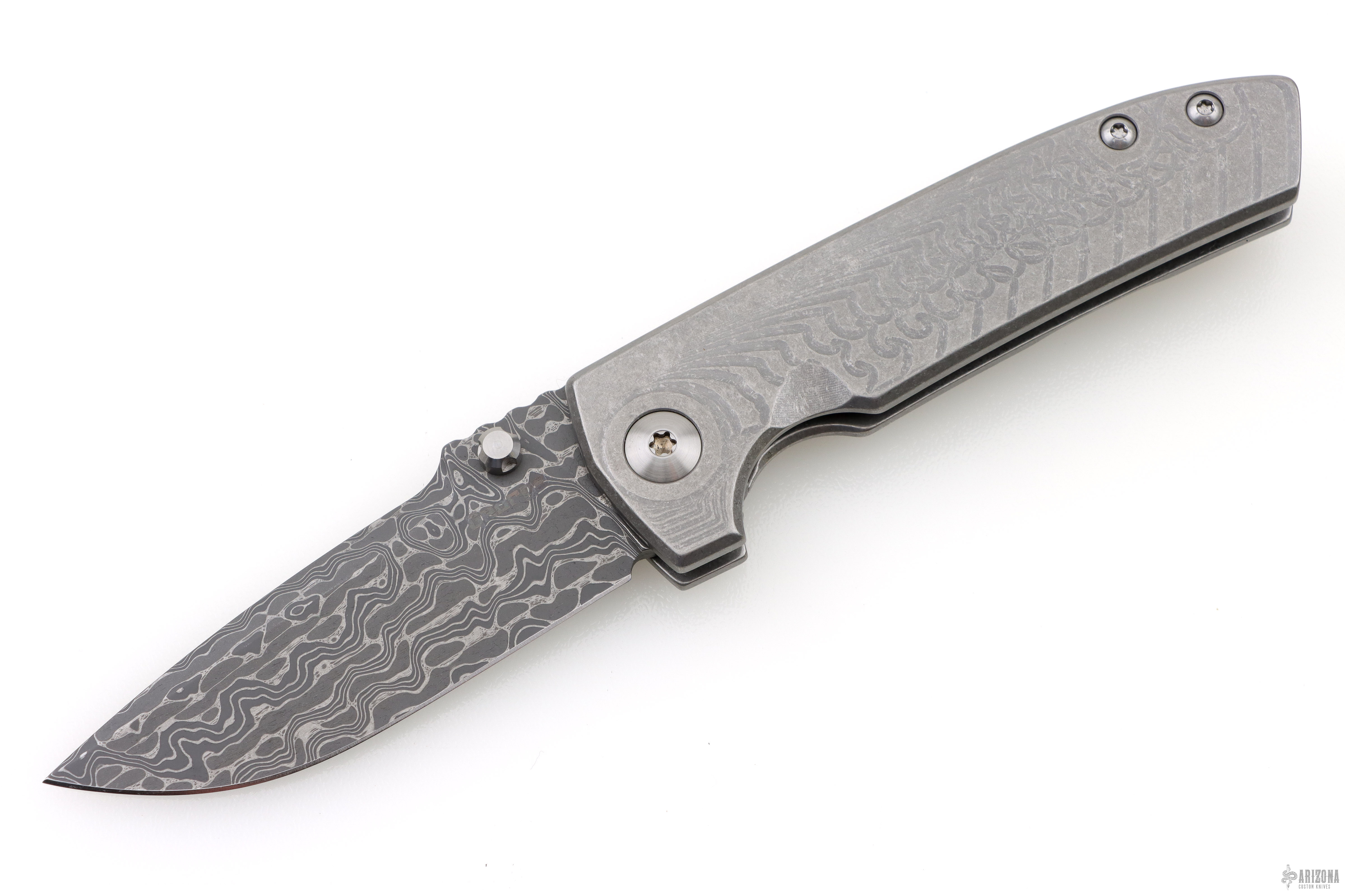 VECP Morph w/ RGT Titanium clip - Chad Nichols Intrepid Damascus