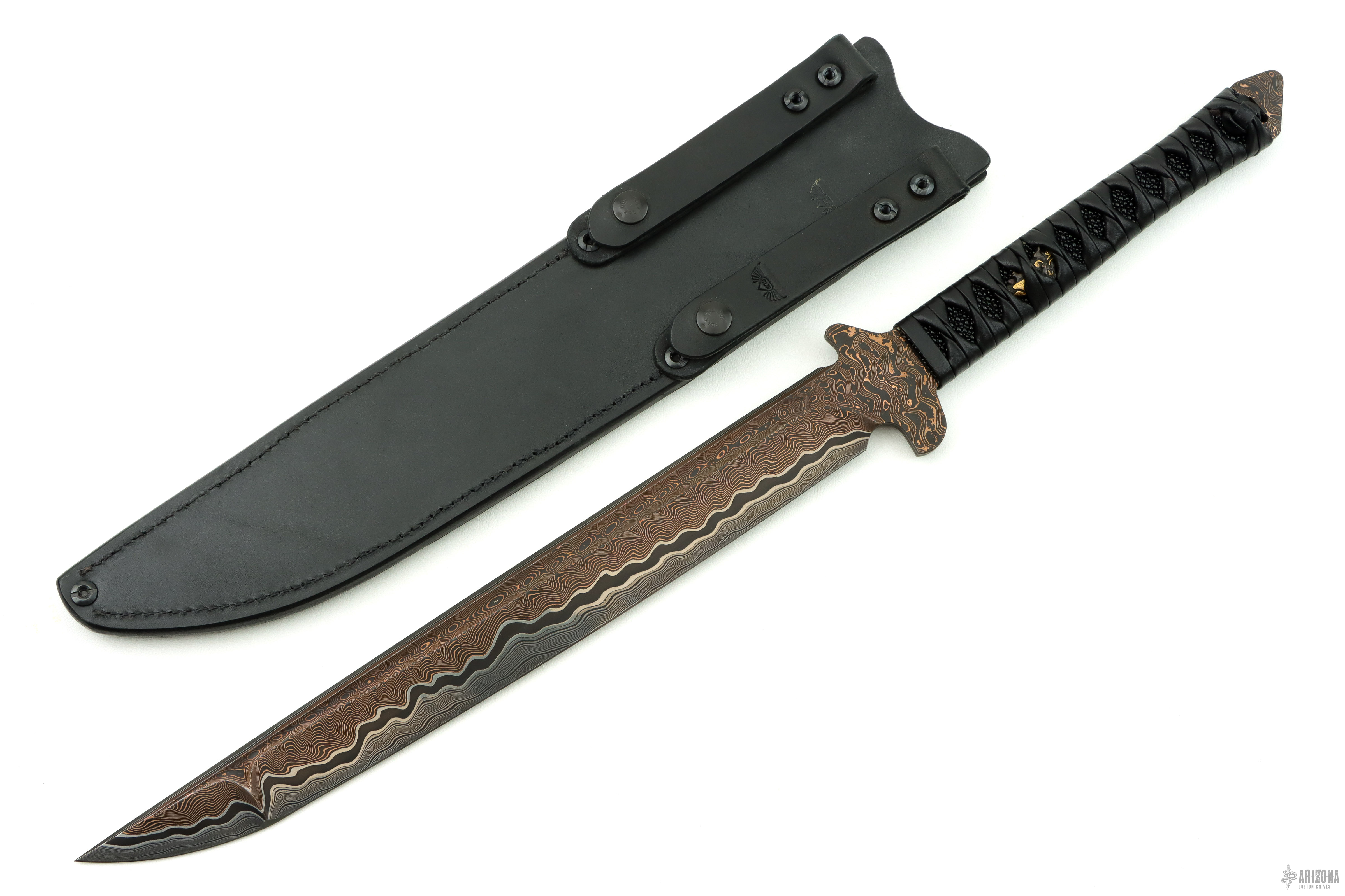 Marfione Custom Knives & JB Blades Combat Wakizashi w/ Baker Forge