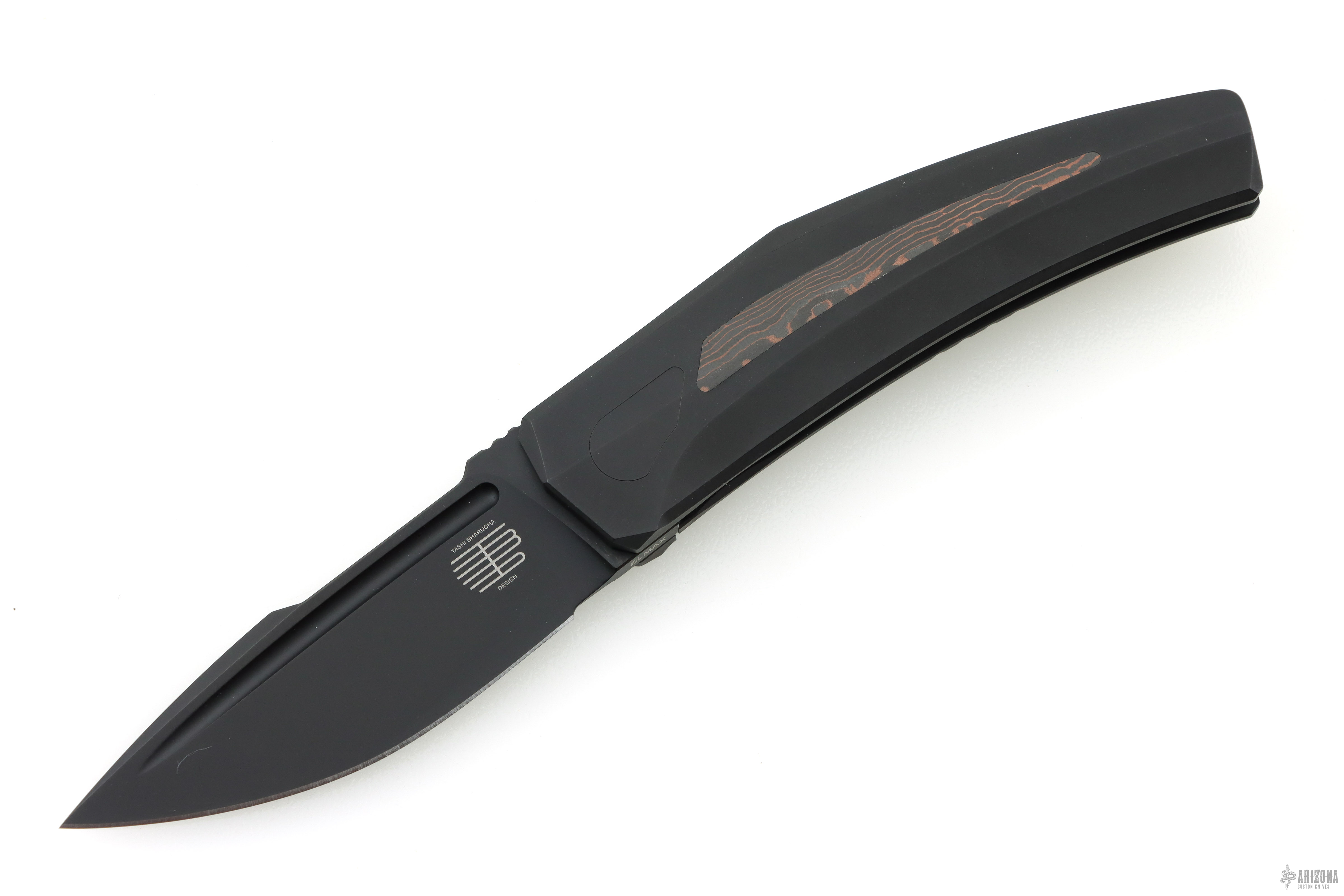 Krypton #2 Frame Lock Knife - Ti/Copper Camo Fat Carbon - Arizona
