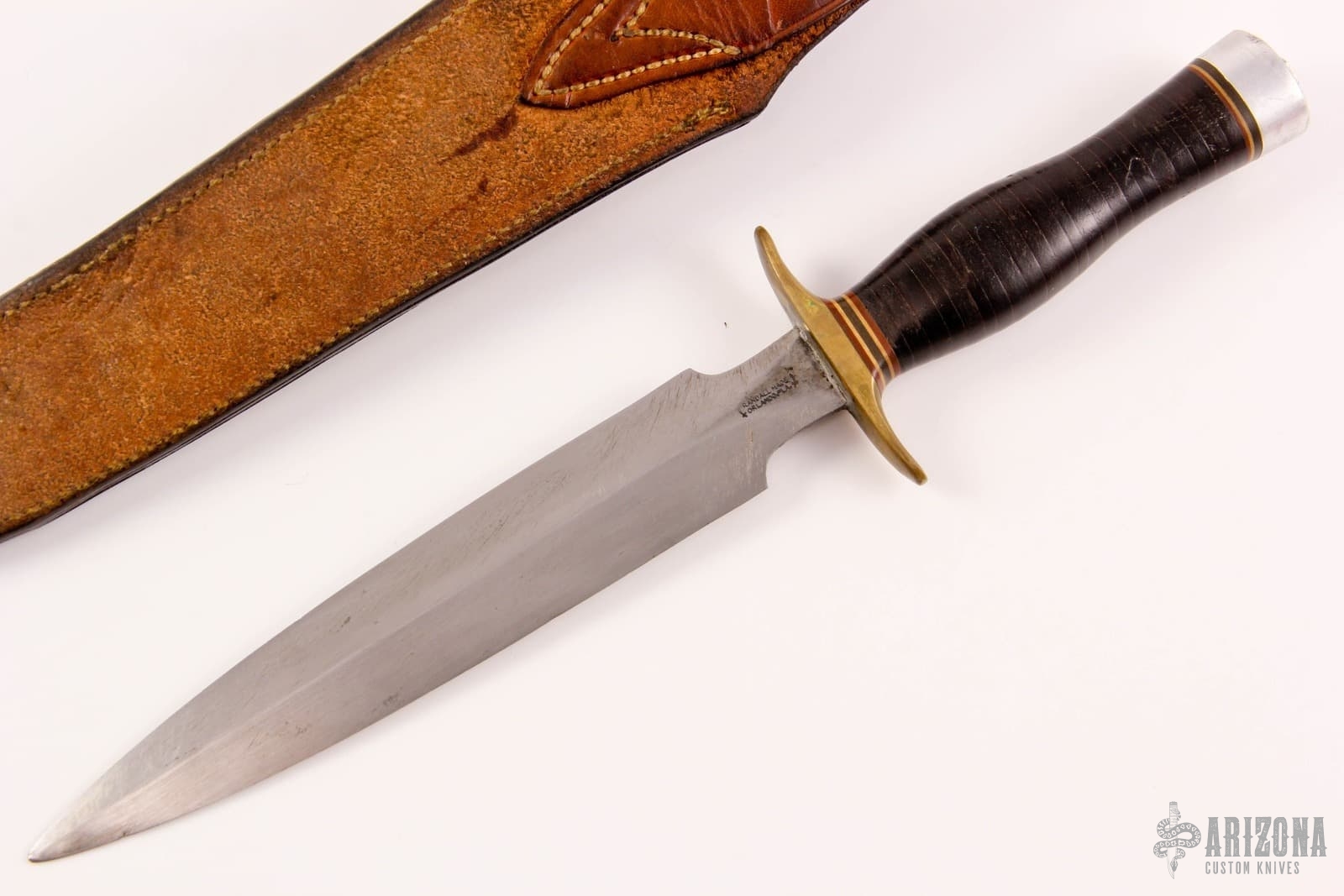 Model 2-8 Fighting Stiletto - Small Logo - Heiser Sheath - 1949
