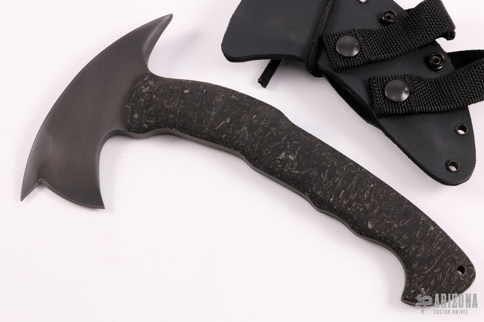 RnD Front Spike Compact - Black Rubber - Arizona Custom Knives
