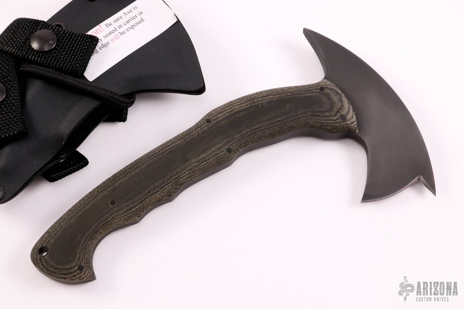Winkler Rnd Compact RnD Front Spike Sub-Compact - Black Micarta - Arizona Custom Knives