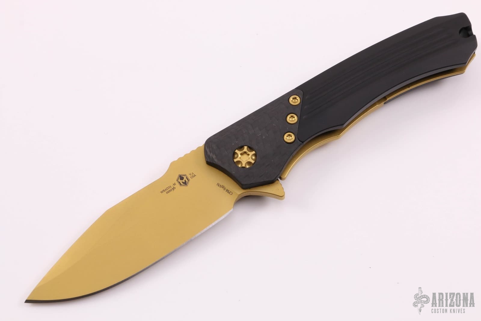 Wraith Manual - Ti-Nitride Blade and Hardware - Arizona Custom Knives