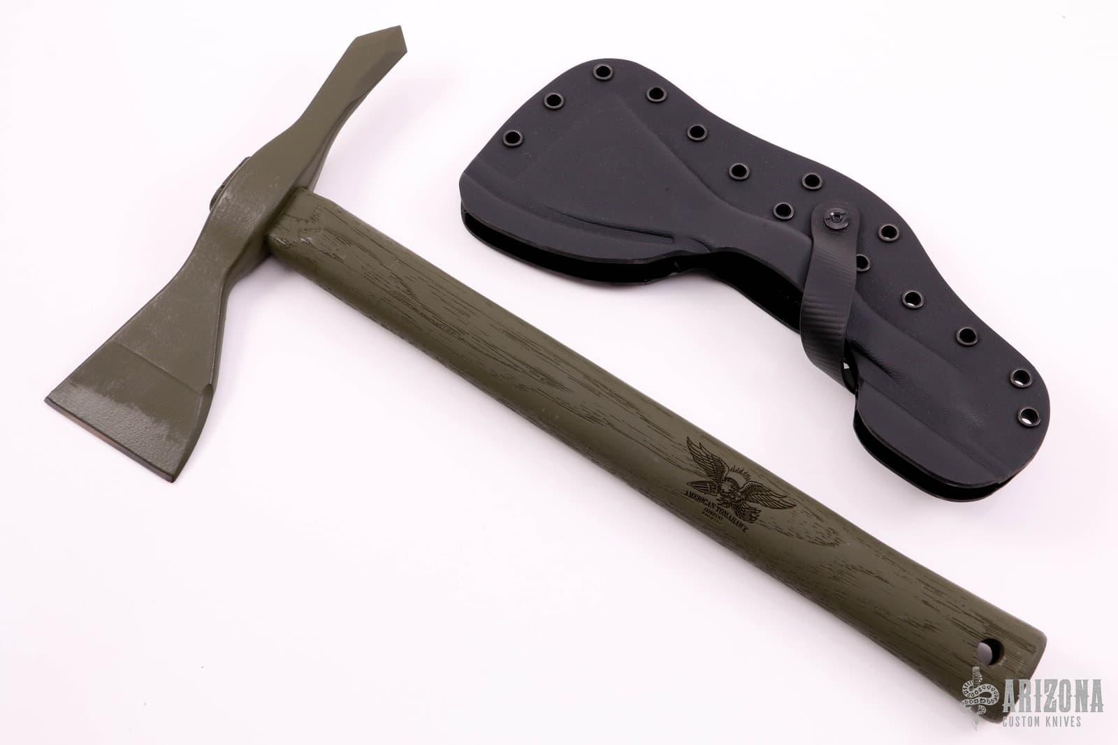 人気ブランドバ40代 Green OD 1 Model - Knives Custom Arizona - Hickory カーディガン