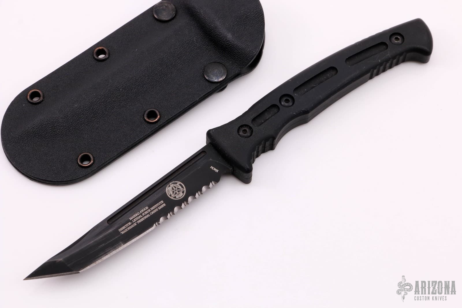 その他 MASTERS OF DEFENSE Ayoob Razorback USED Massad Ayoob Razorback Personal Carry Knife - Arizona Custom