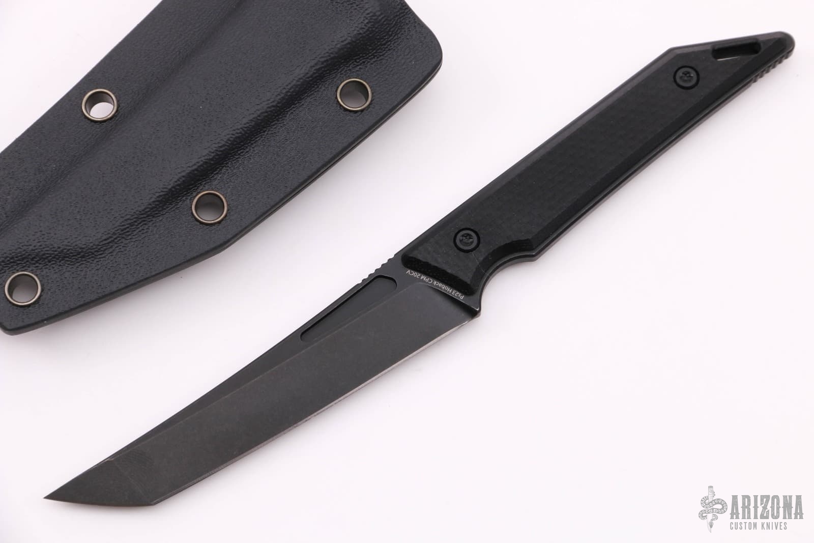 Goliath Pocket Fixed Blade, CPM-20CV, Black G10 Handle w