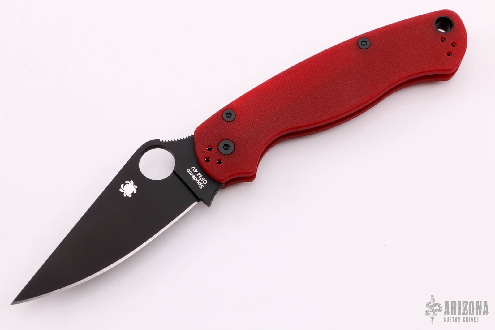 C81GPRDBK2 Paramilitary 2 Red Black - Arizona Custom Knives