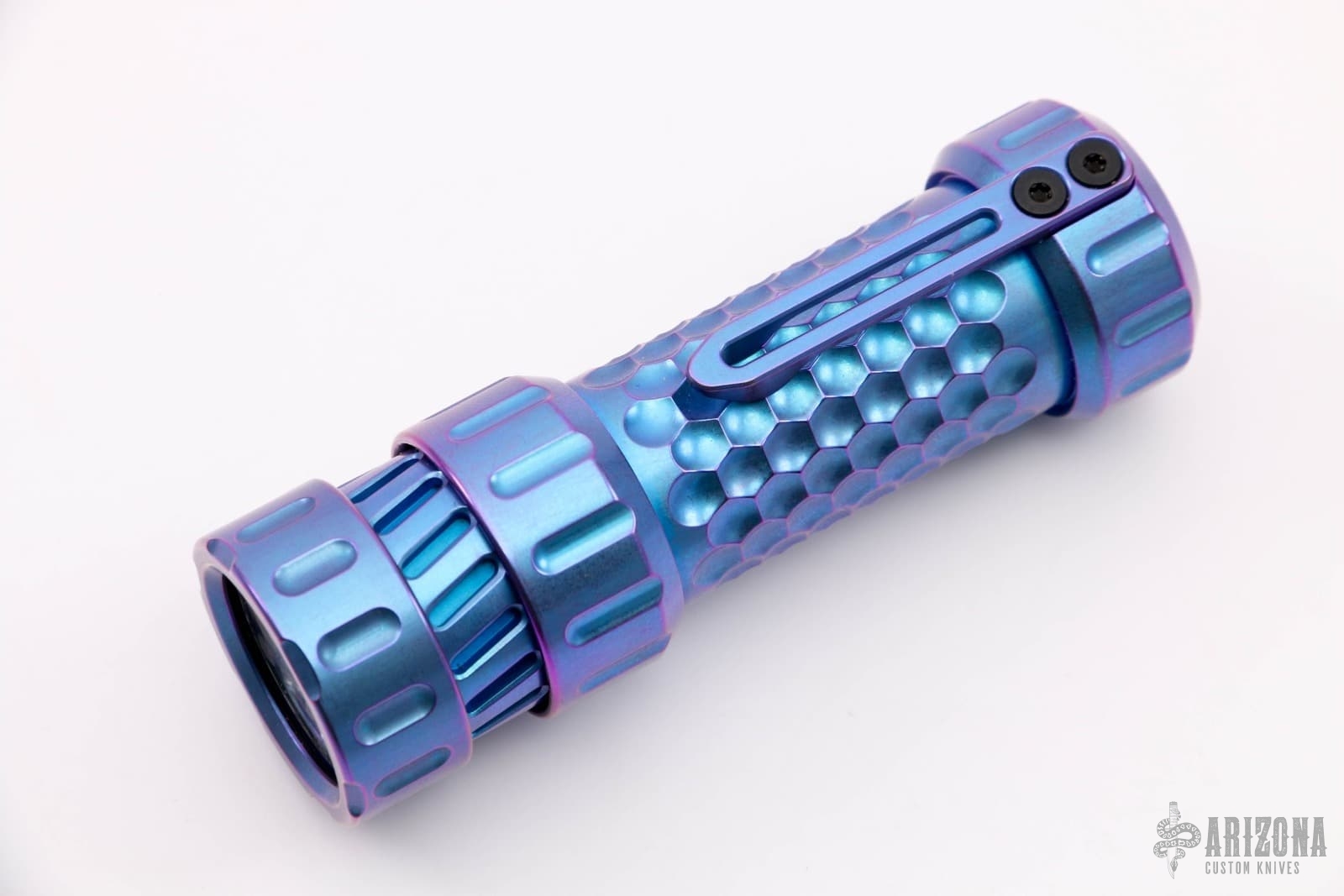 Mechtorch EDC Flashlight - Titanium Turbo - Blurple Ano