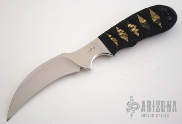 Python Skin Claw #1922-by-Mickey-Yurco - Arizona Custom Knives