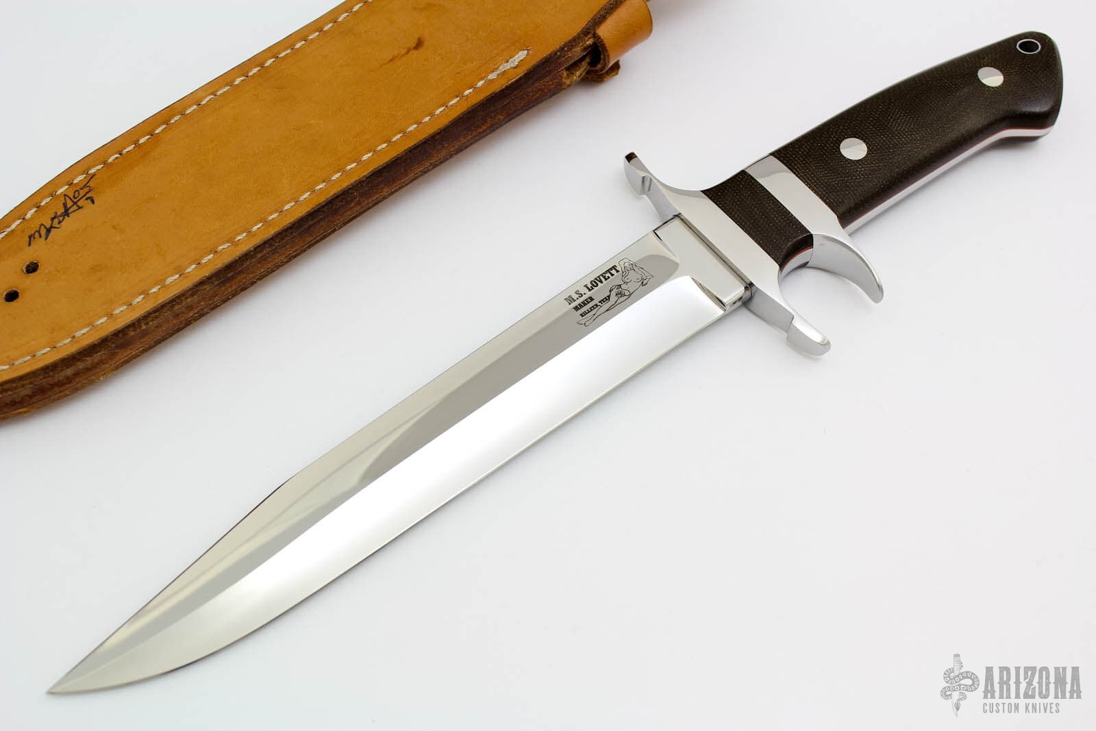 Big Bear Sub-Hilt - Double Nude Logo - Arizona Custom Knives
