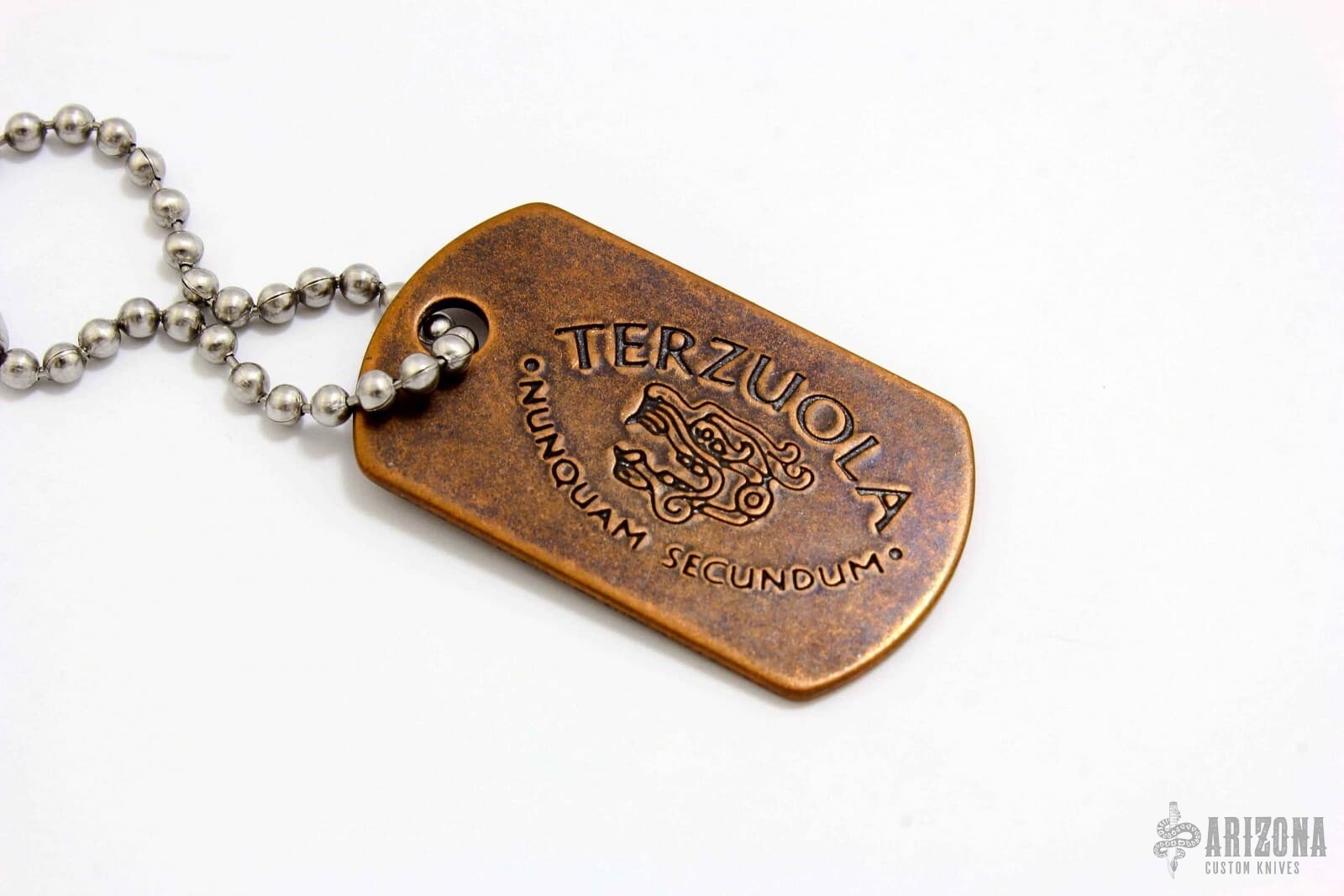 Bob Terzuola Dog Tag - Arizona Custom Knives