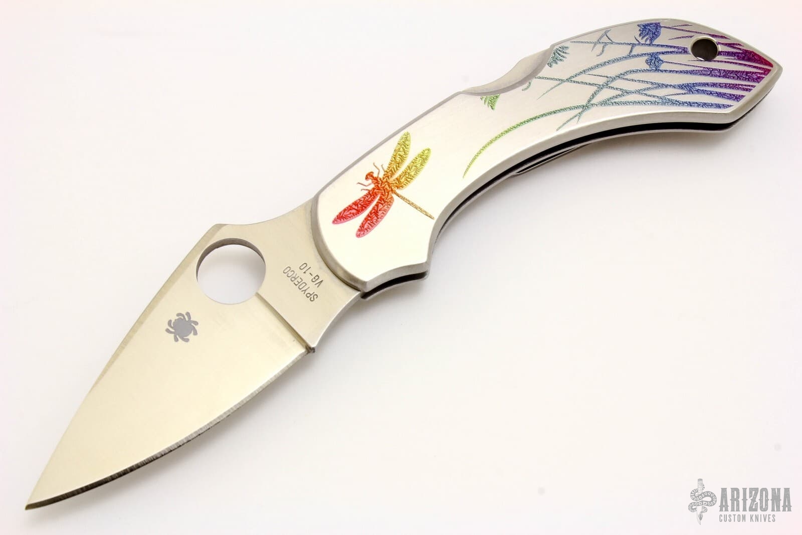 C28PT Dragonfly Tattoo | Arizona Custom Knives