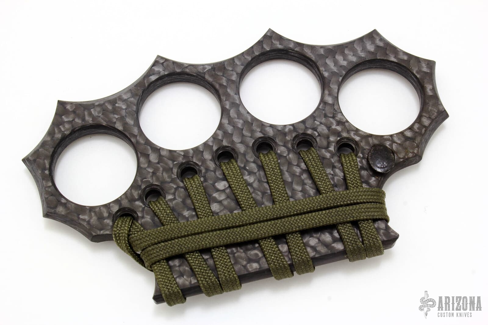 Carbon Fiber Knuckles w/ Paracord Wrap Arizona Custom Knives