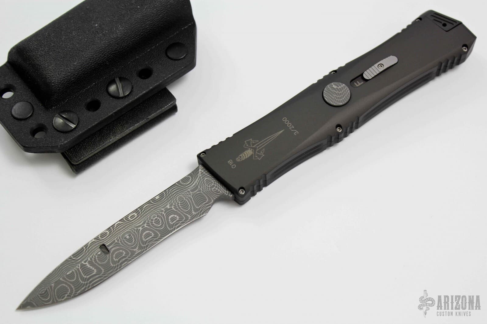 Combat Talon II Damascus #018 3/2000 | Arizona Custom Knives
