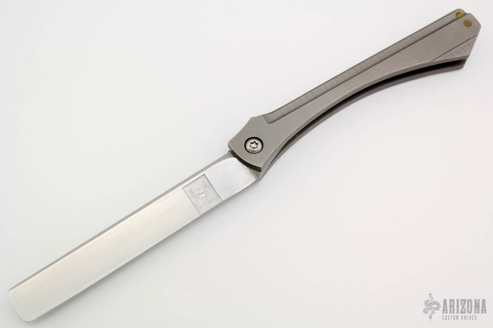 Custom Folding Razor #1 - Arizona Custom Knives