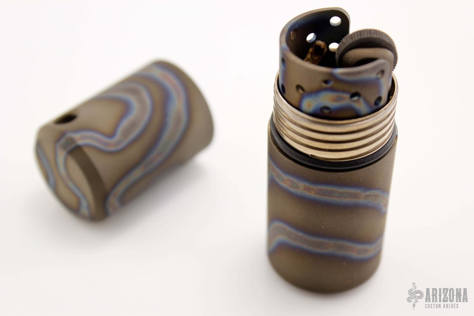 EXO Flame Titanium Lighter - Bead Blasted and Flamed
