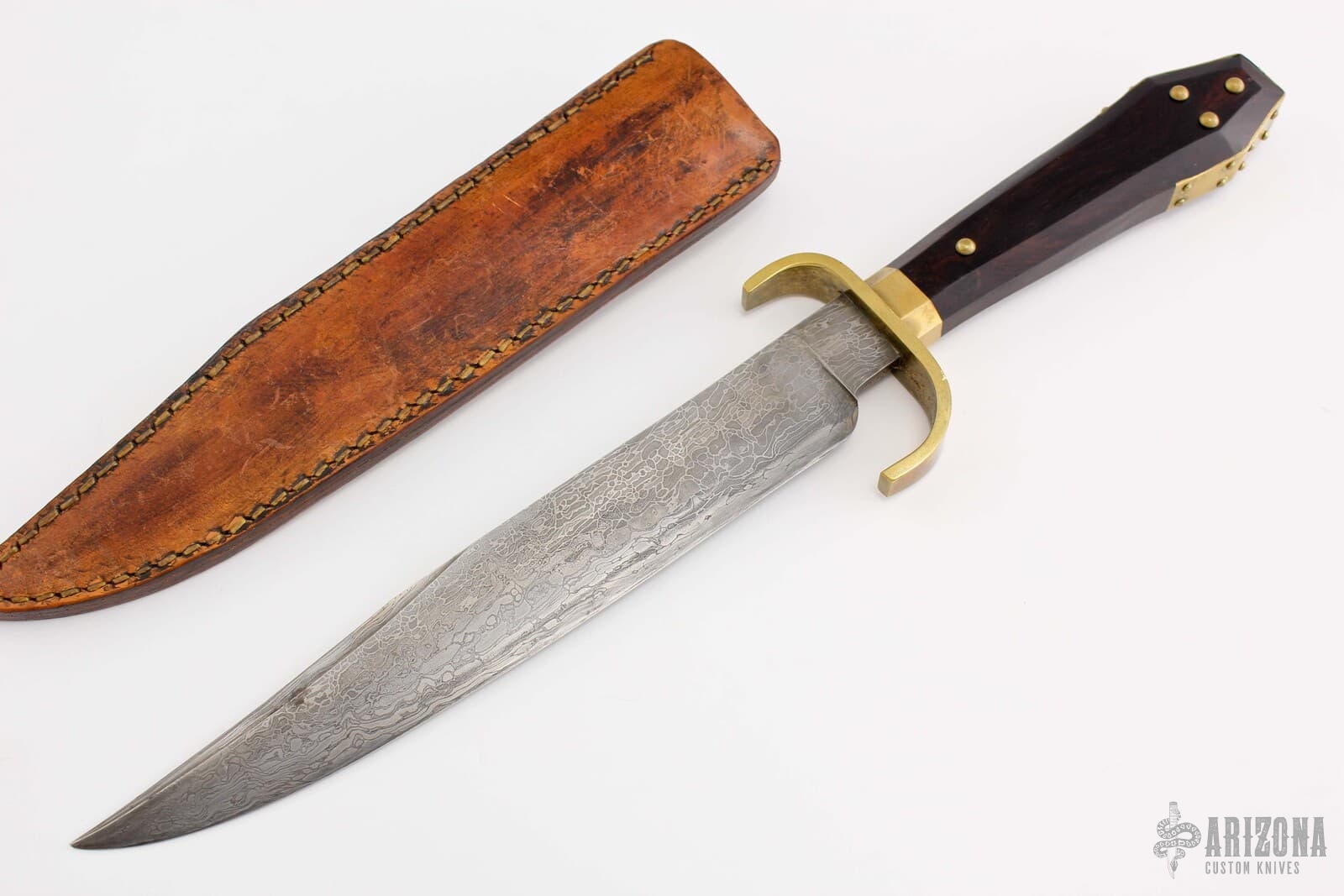 Ebony coffin handle knife