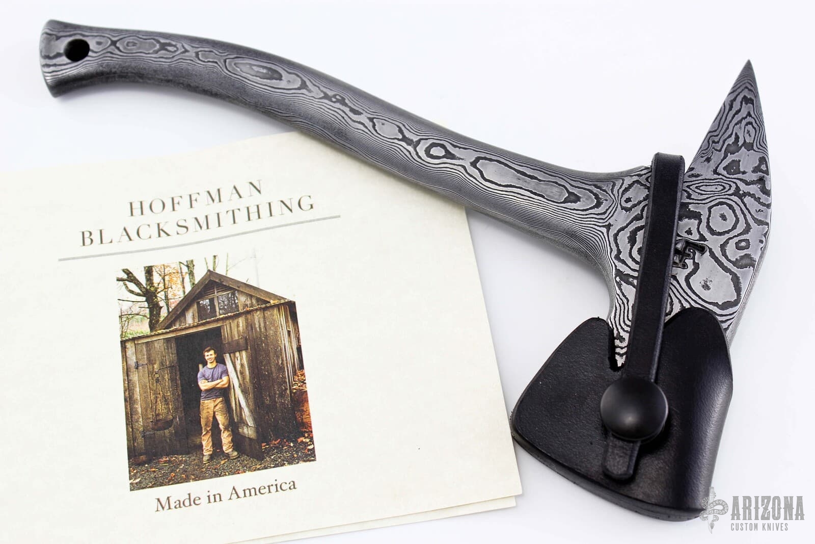 Integral Damascus Mini Firemans Axe - Arizona Custom Knives