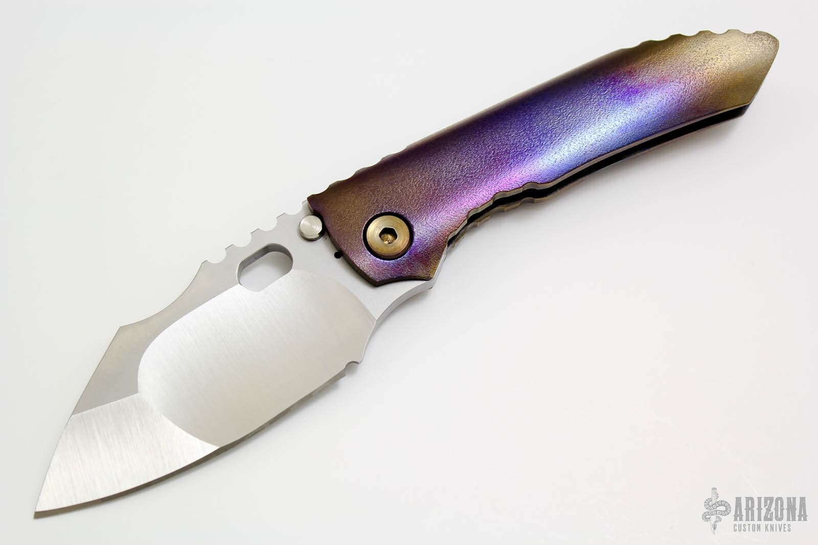 Leo Integral with Complain Grind - Arizona Custom Knives