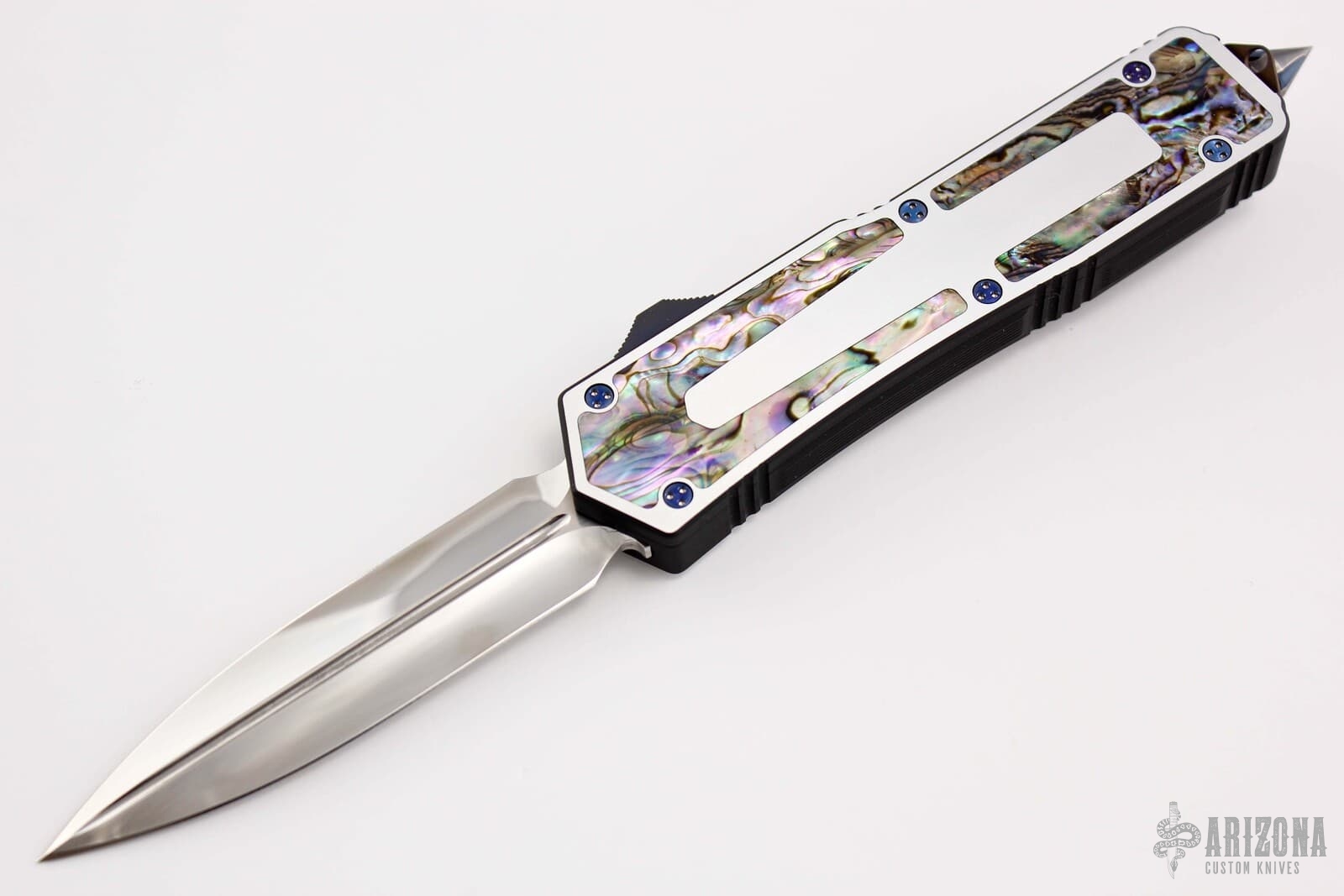 Marfione Custom Scarab DE - Mirror Polish / Abalone #014 Marfione Custom Scarab DE - Mirror Polish / Abalone #014
