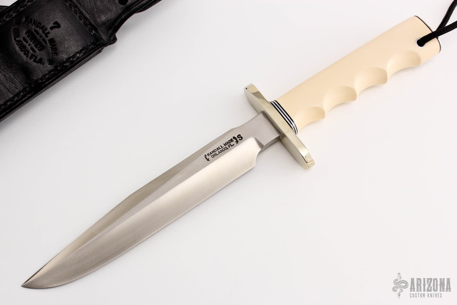 Model 1-7 - White Paper Micarta - 8 Options | Arizona Custom Knives