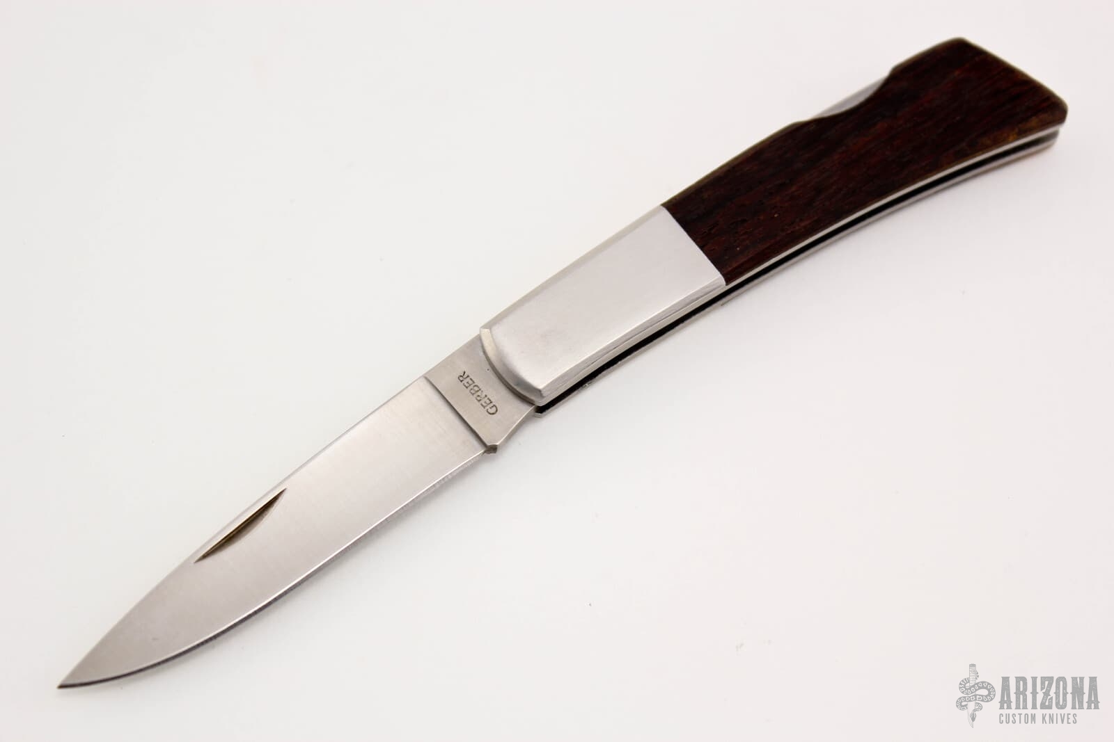 Silver Knight - Rosewood - Arizona Custom Knives Silver Knight - Rosewood - Arizona Custom Knives