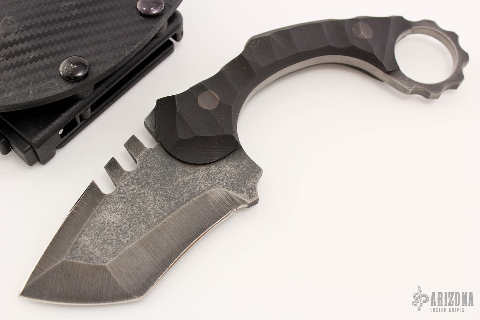 Prototype Ringed Spade Arizona Custom Knives