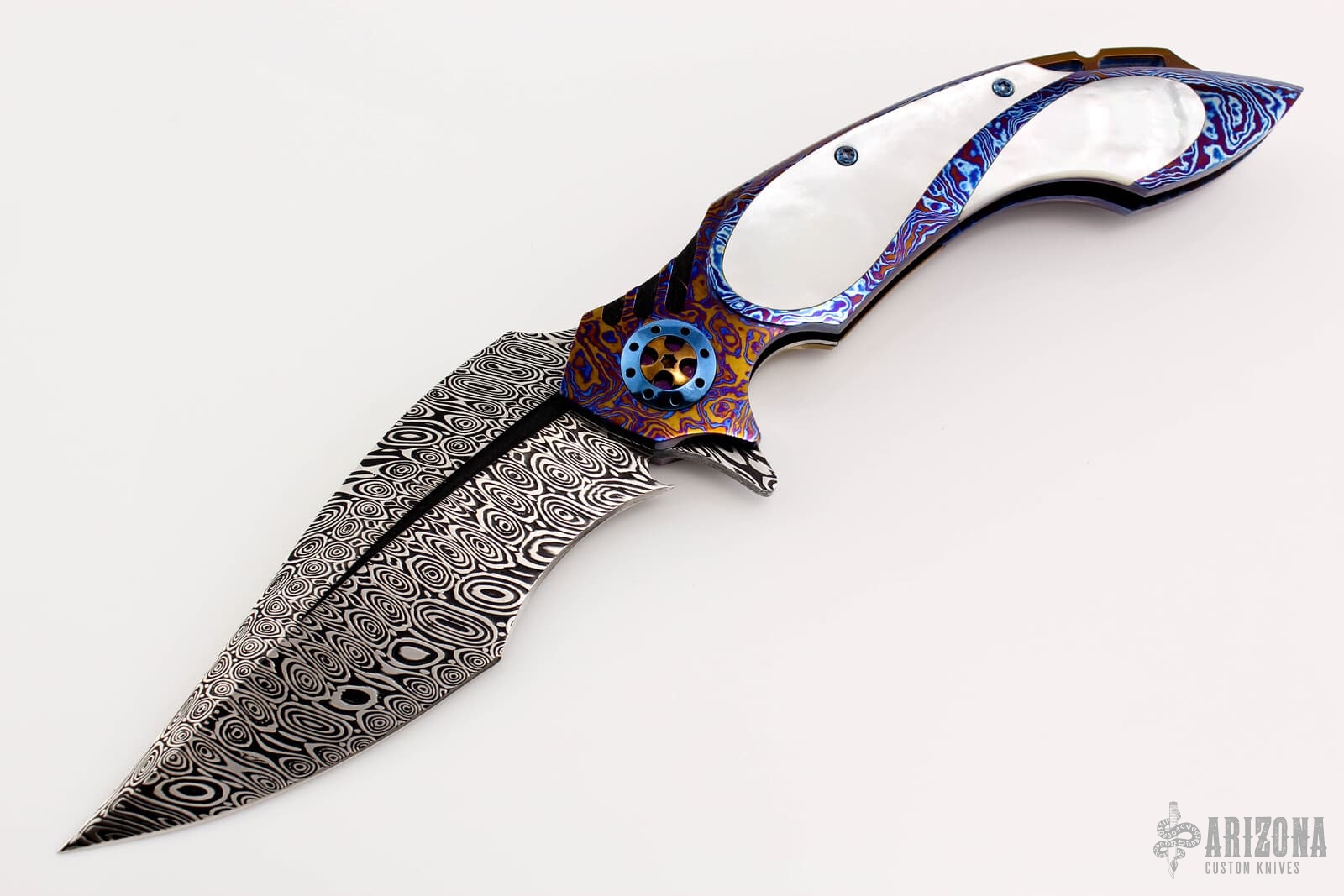 Timascus knife Shizeku B.Fancy Wild 2/2 of the Manufactory S&L