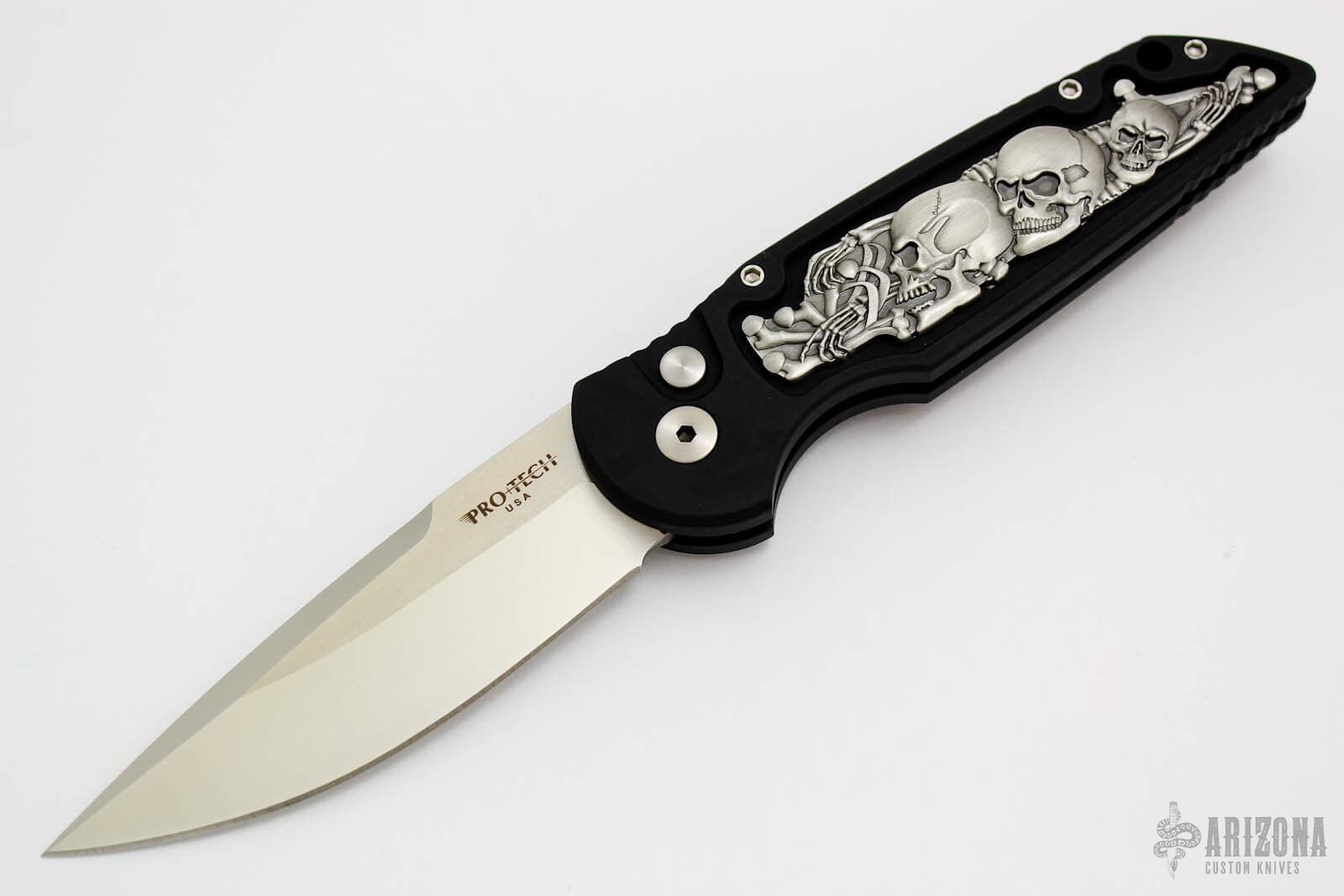 TR-3.41 Shaw Skull Inlay - #57 of 200 - Arizona Custom Knives