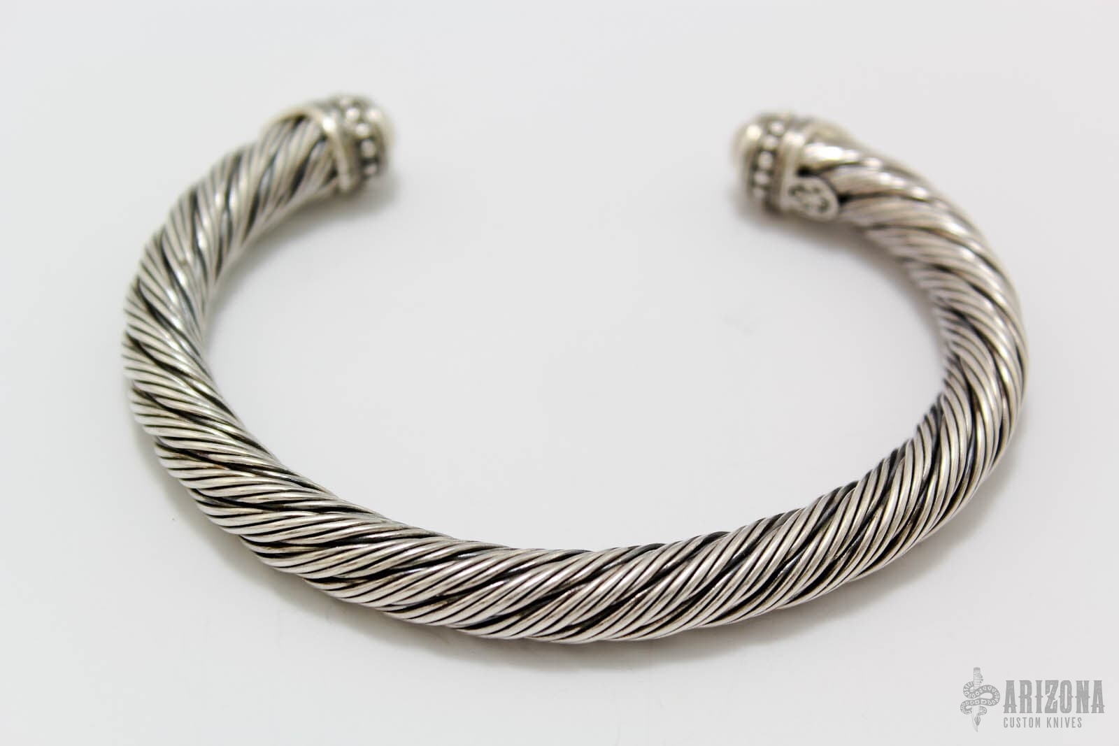 Twisted Silver Bracelet | Arizona Custom Knives