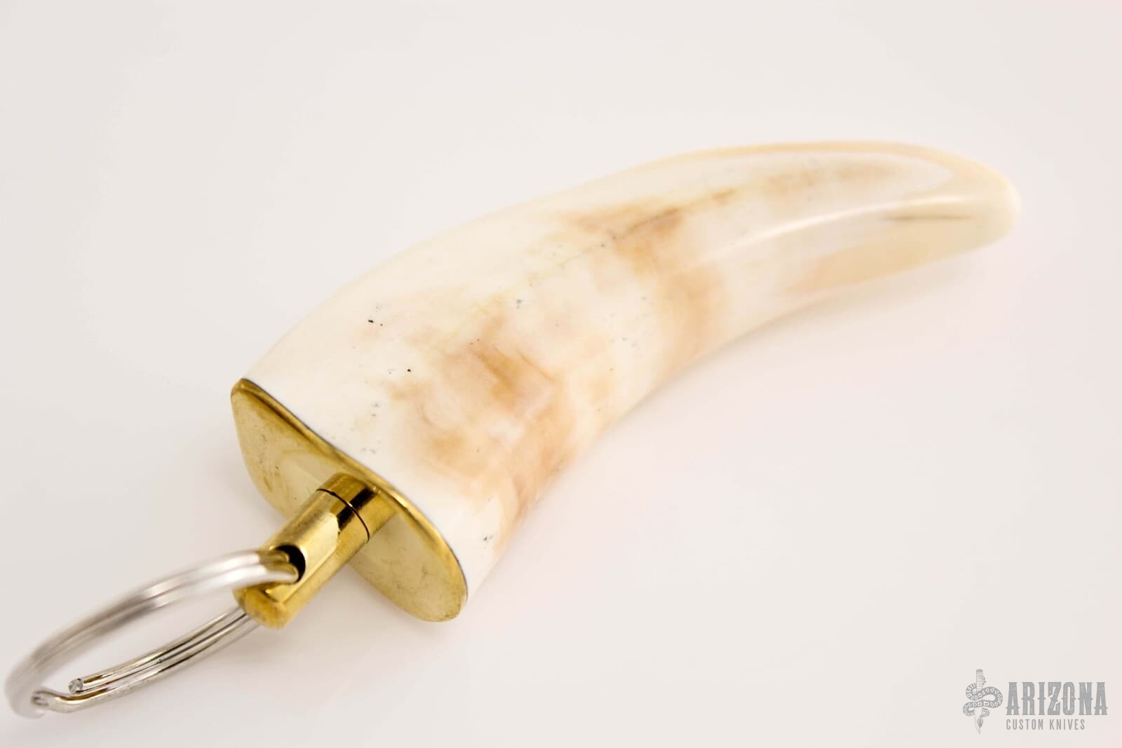 Ivory Keychain Warthog Ivory Tusk Keychain - Arizona Custom Knives