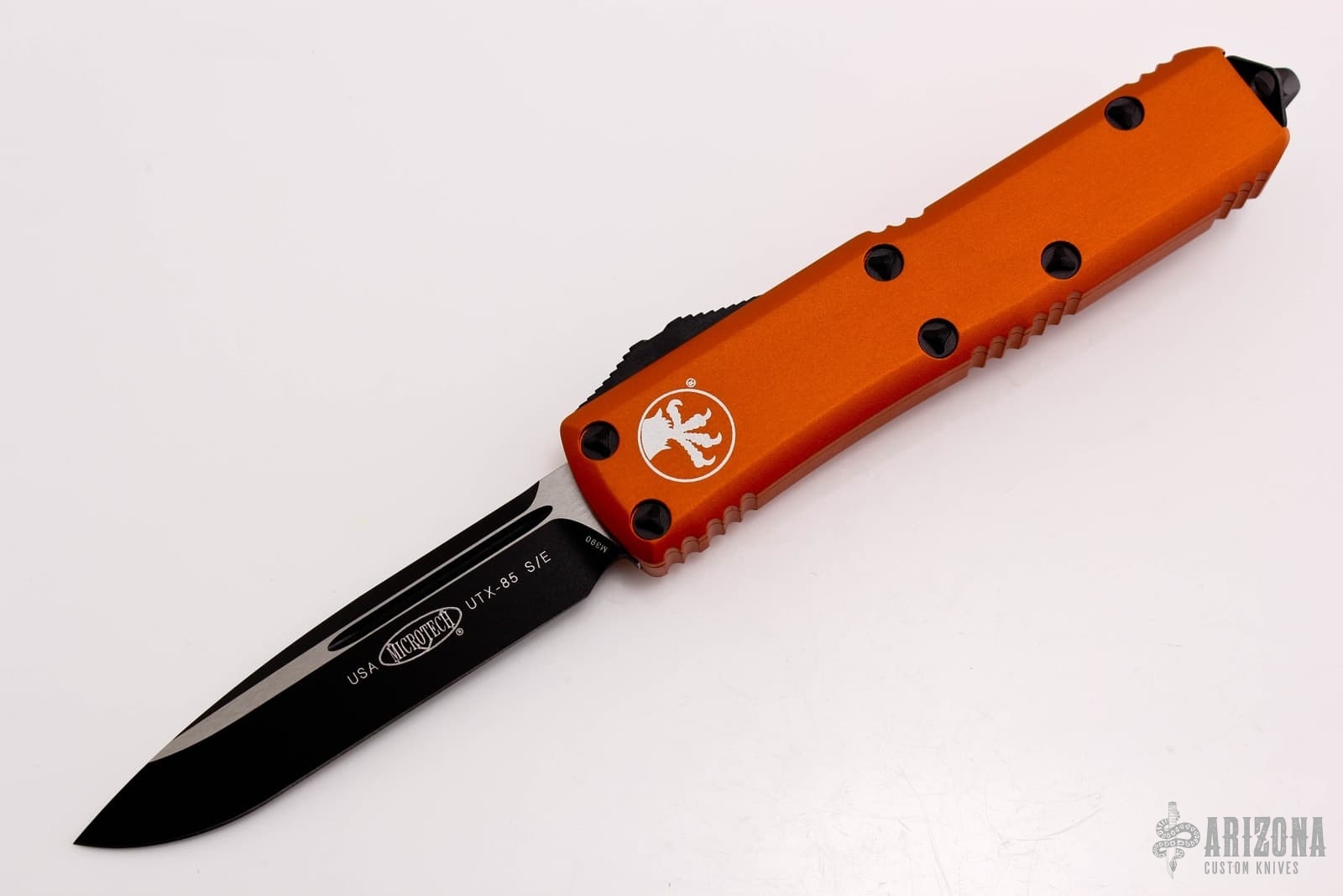231-1OR UTX-85 S/E Orange Standard - Arizona Custom Knives