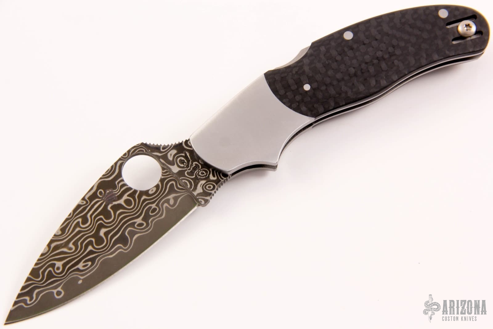 C113CFPD Caly 3 Damascus - Arizona Custom Knives
